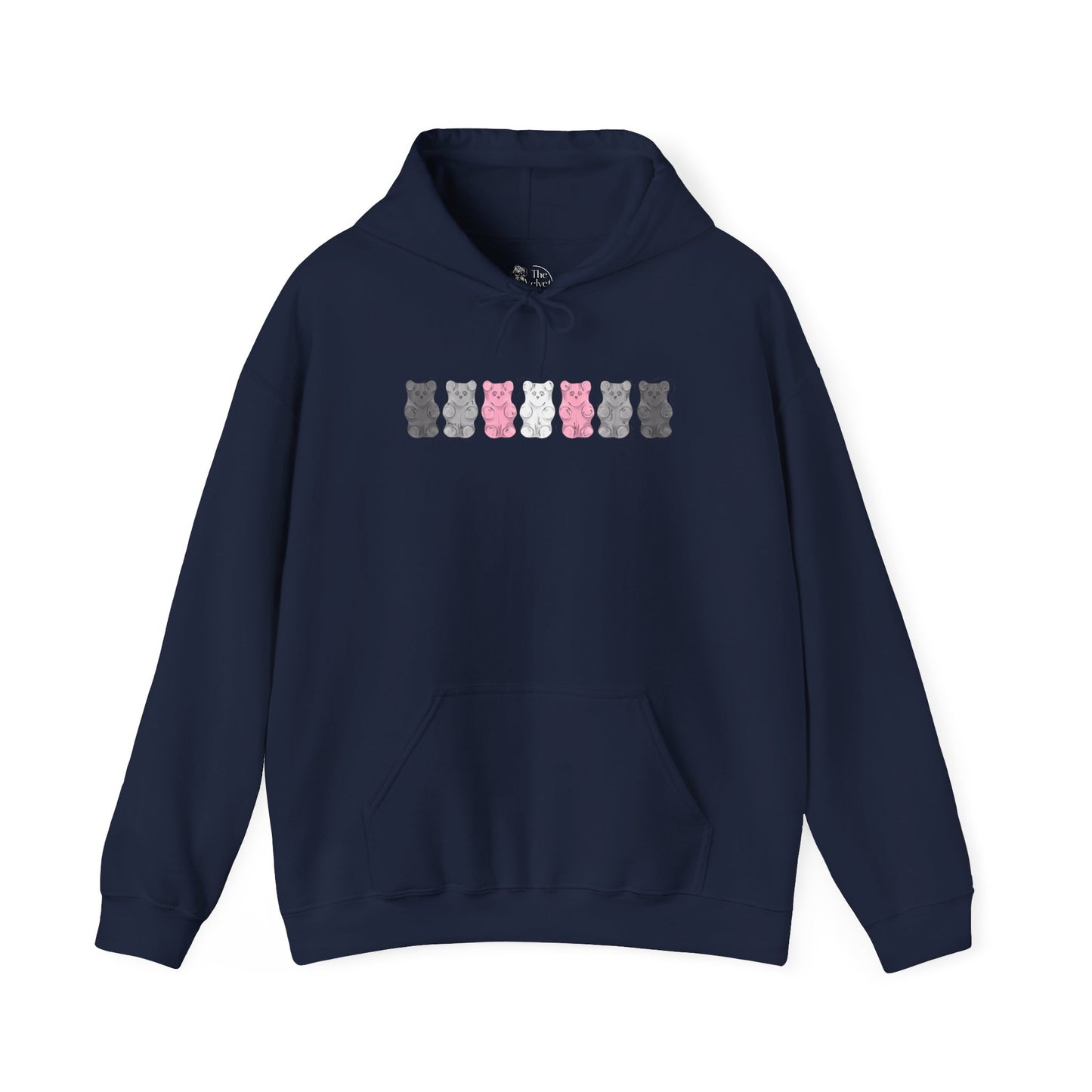 Demi Girl Pride Flag Gummy Bears - Adult Unisex Hoodie