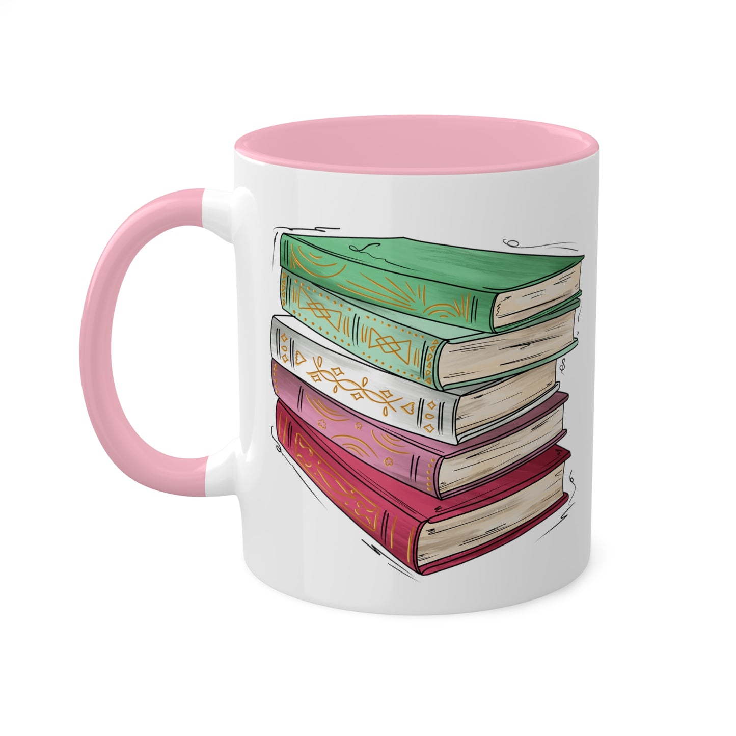 Abrosexual Pride Flag Old Books - Mug