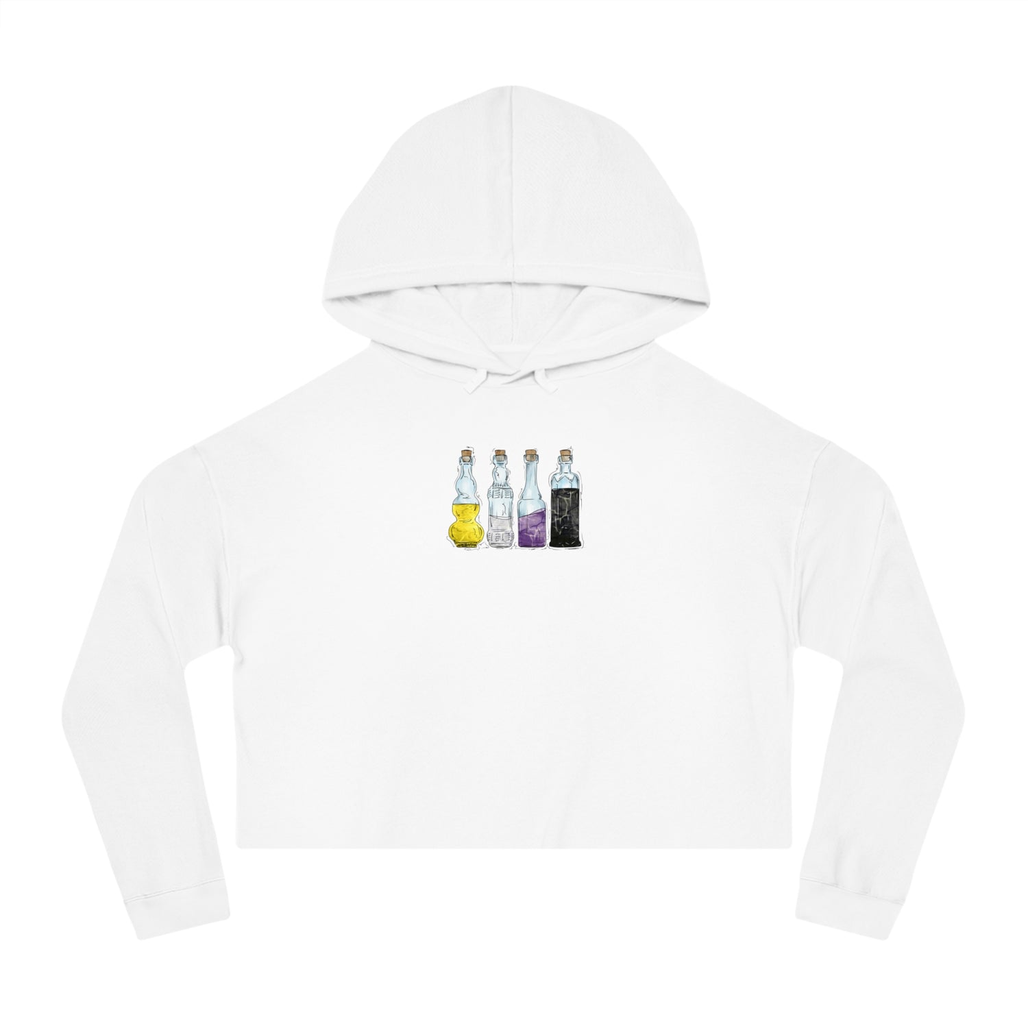 Nonbinary Pride - Cropped Hoodies