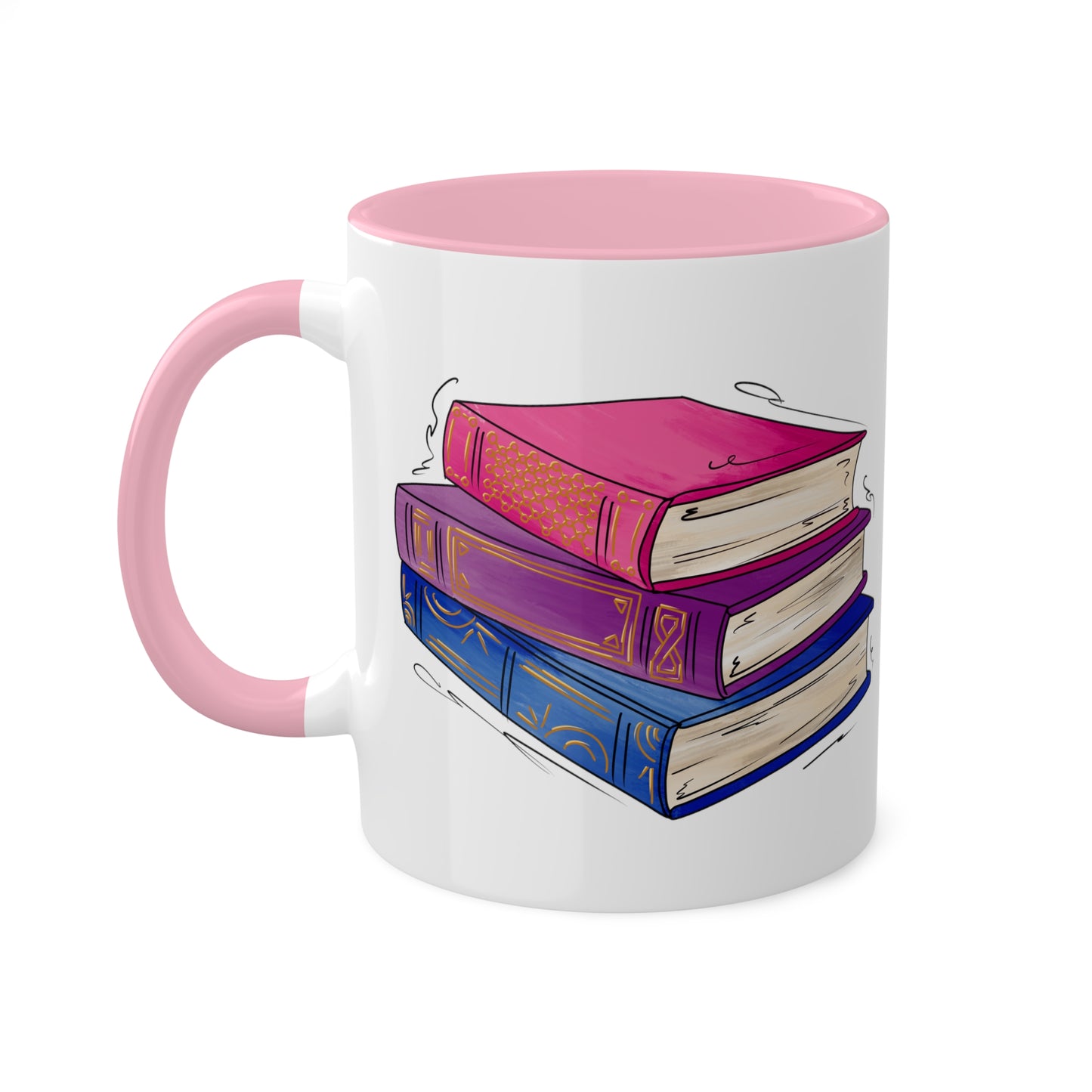 Bisexual Pride Flag Old Books - Mug