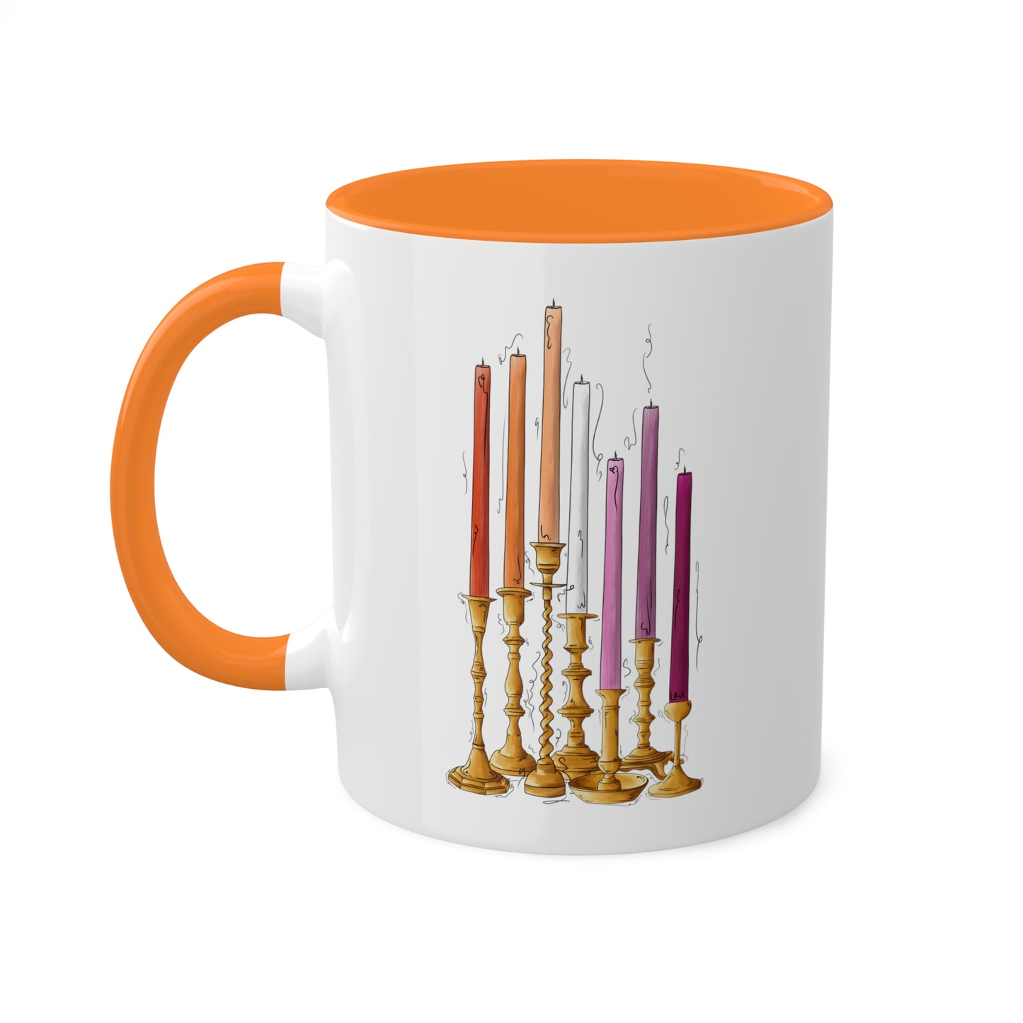 Lesbian Pride Flag Candlesticks - Mug
