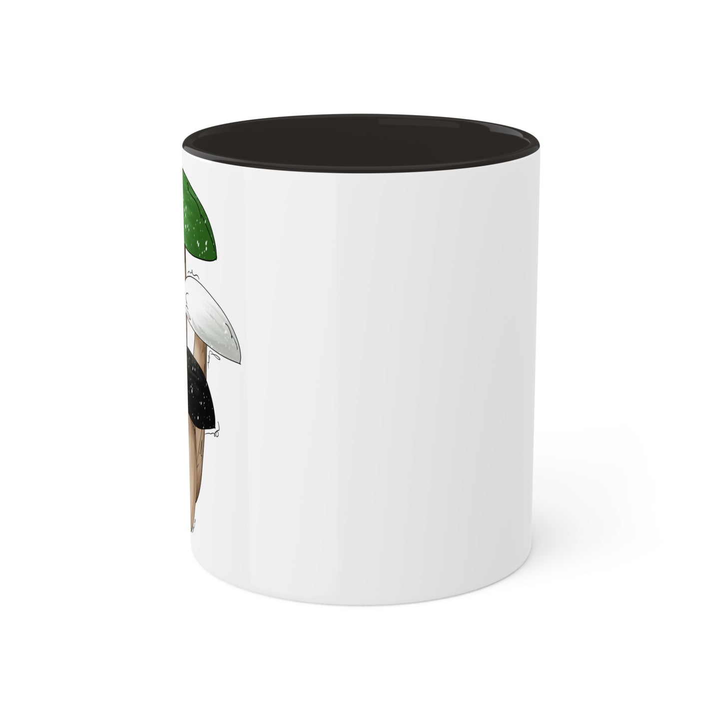 Aromantic Pride Flag Mushrooms - Mug