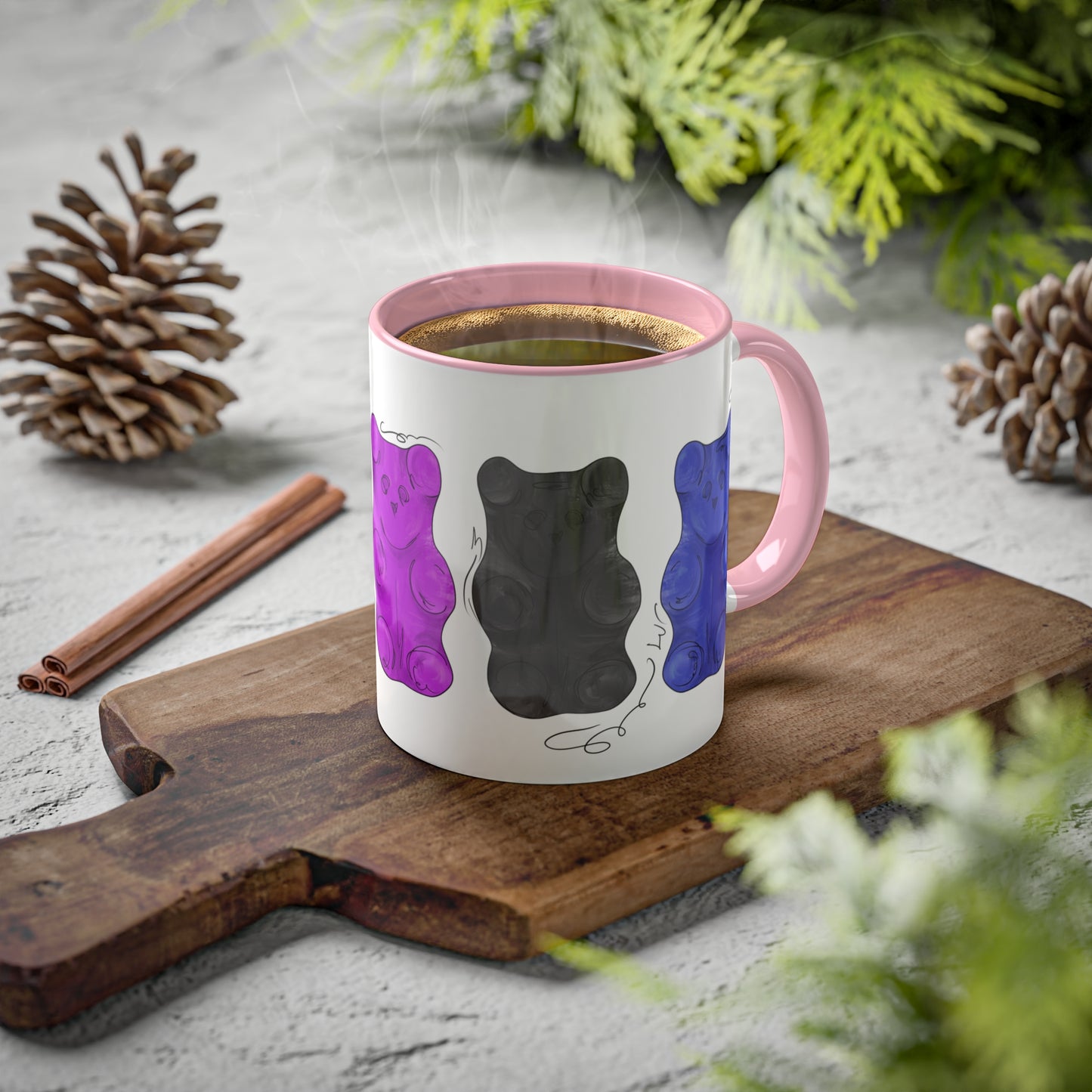 Genderfluid Pride Flag Gummy Bears - Mug