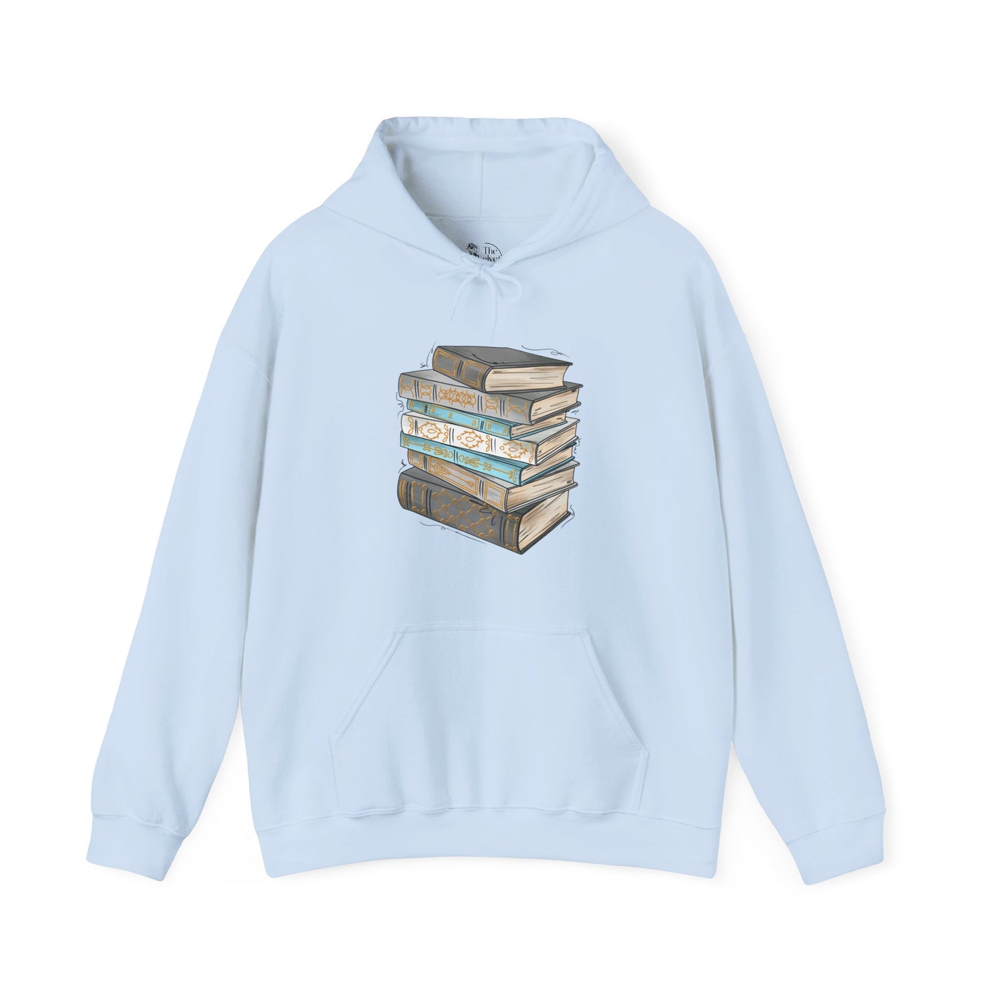 Demi Boy Pride Flag Old Books - Adult Unisex Hoodie