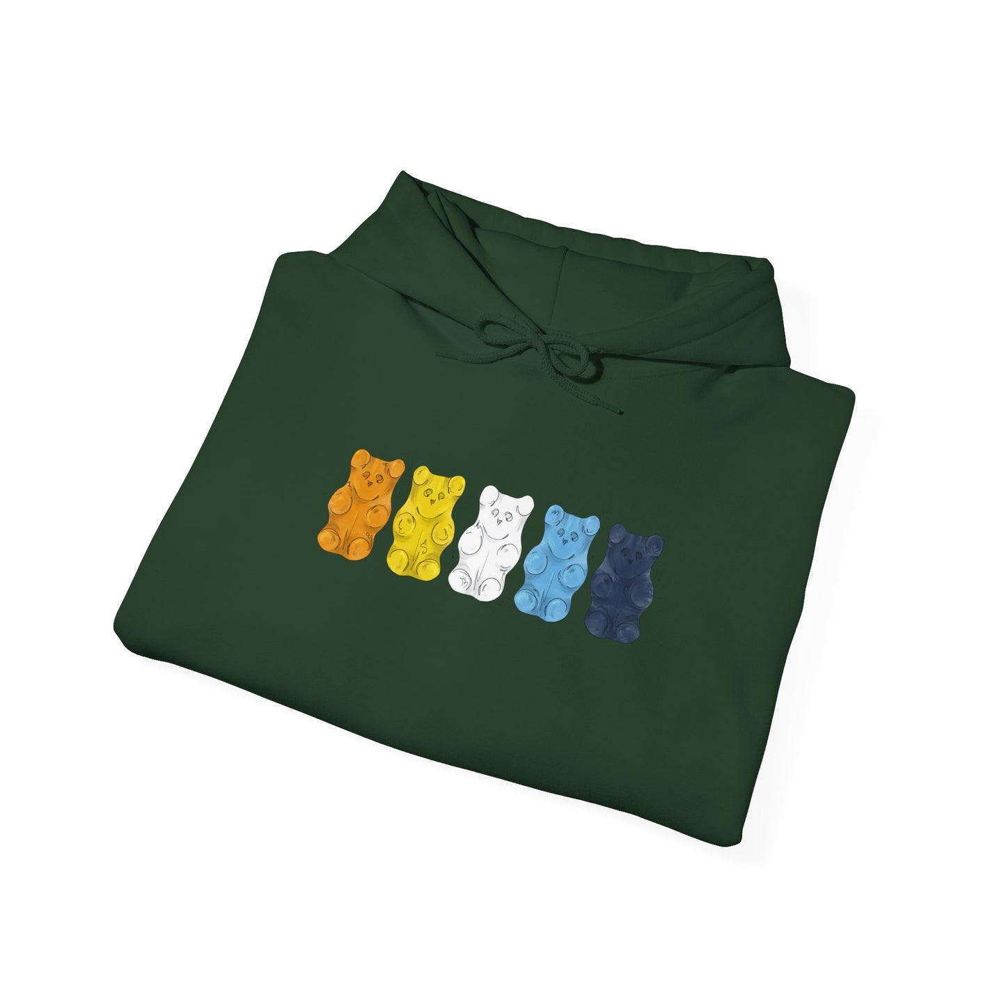 Aroace Pride Flag Gummy Bears - Adult Unisex Hoodie