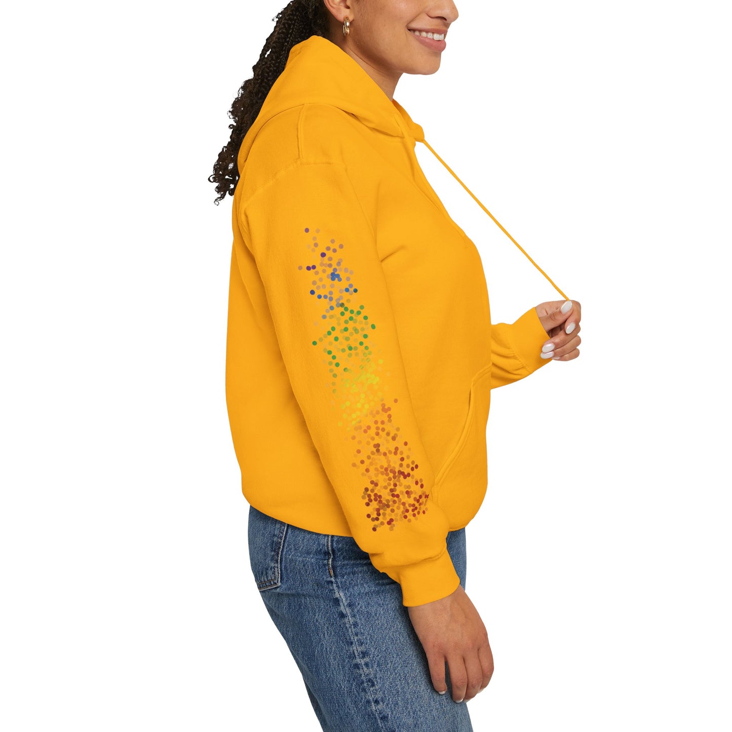 Gay Pride Flag Dots - Adult Unisex Hoodie