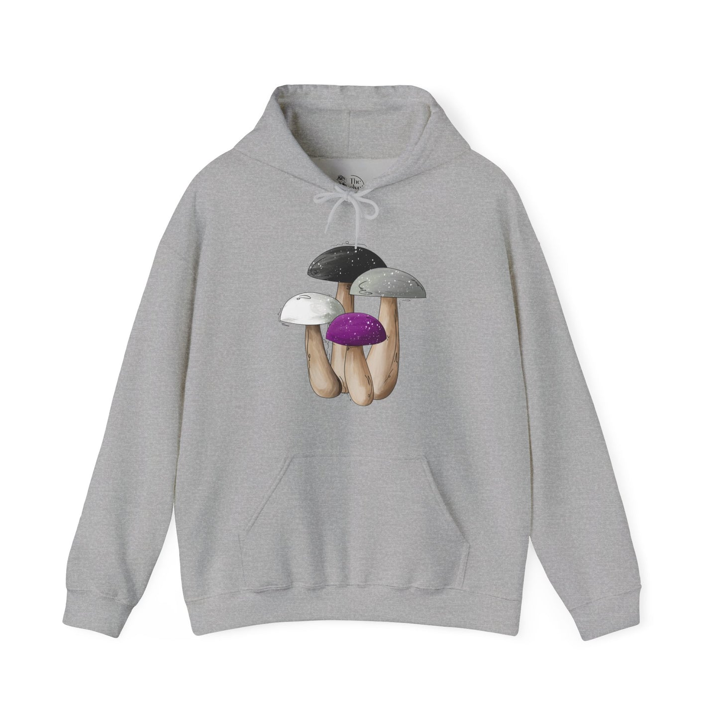 Asexual Pride Flag Mushrooms - Adult Unisex Hoodie