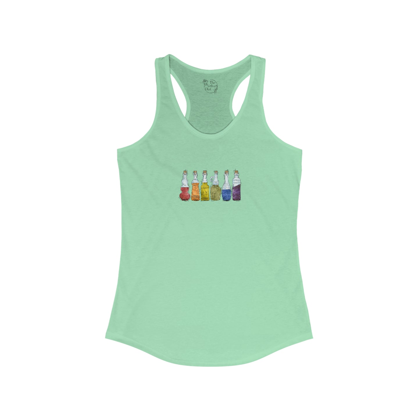Gay Pride Flag Potion Bottles - Womens Tank Top