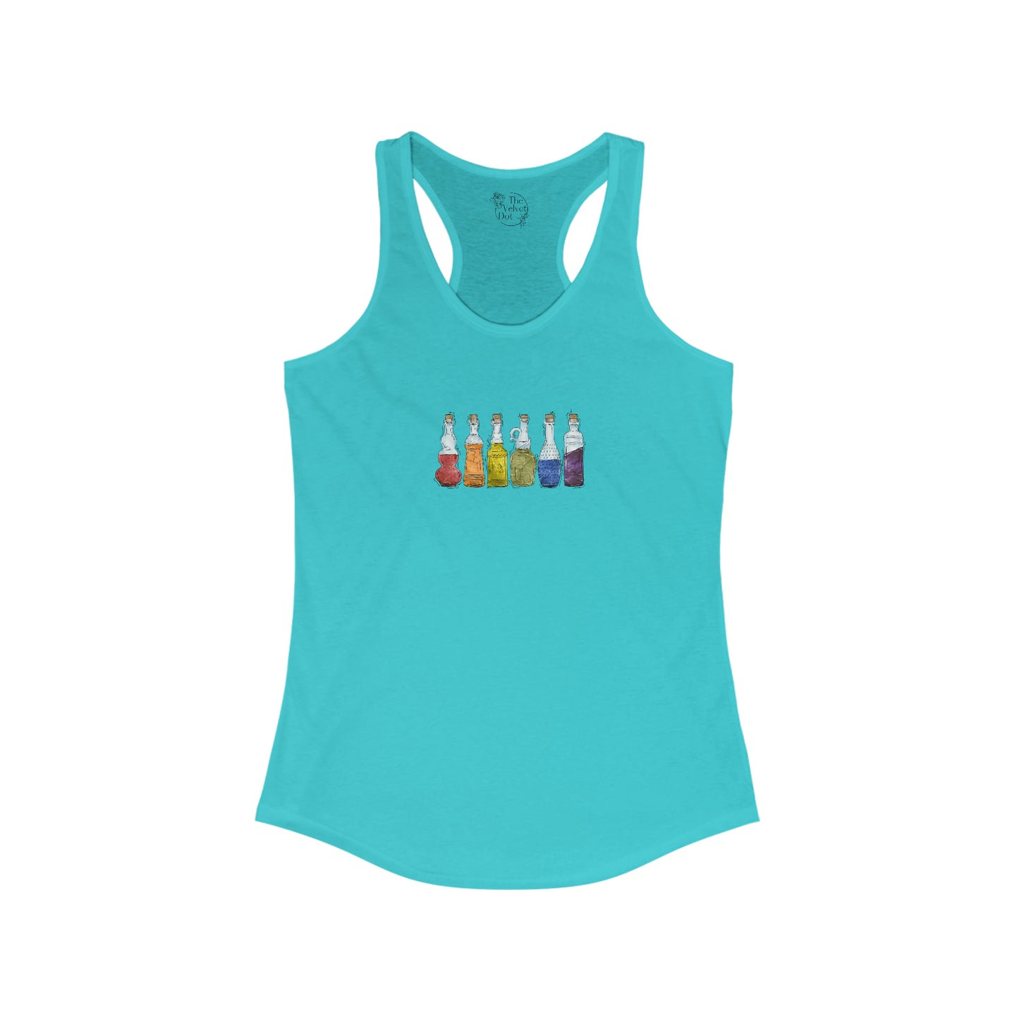 Gay Pride Flag Potion Bottles - Womens Tank Top