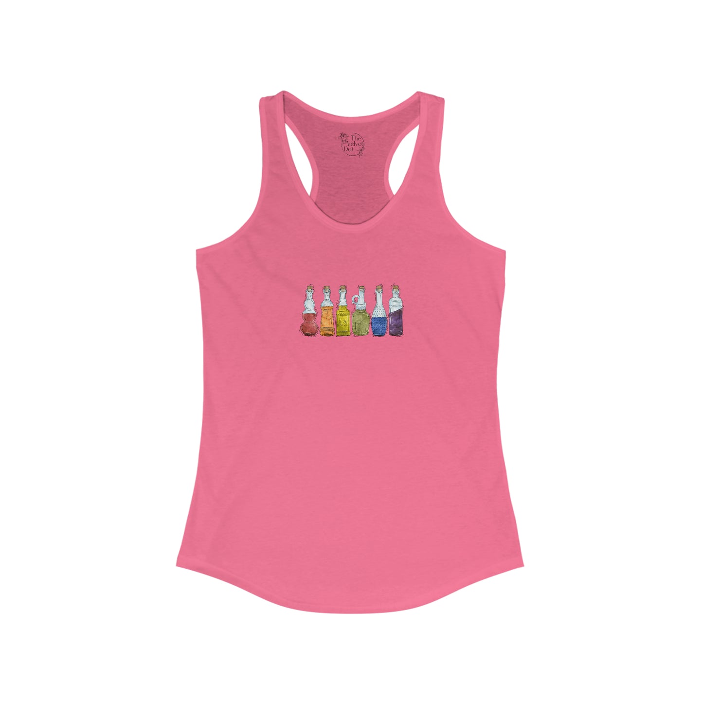 Gay Pride Flag Potion Bottles - Womens Tank Top