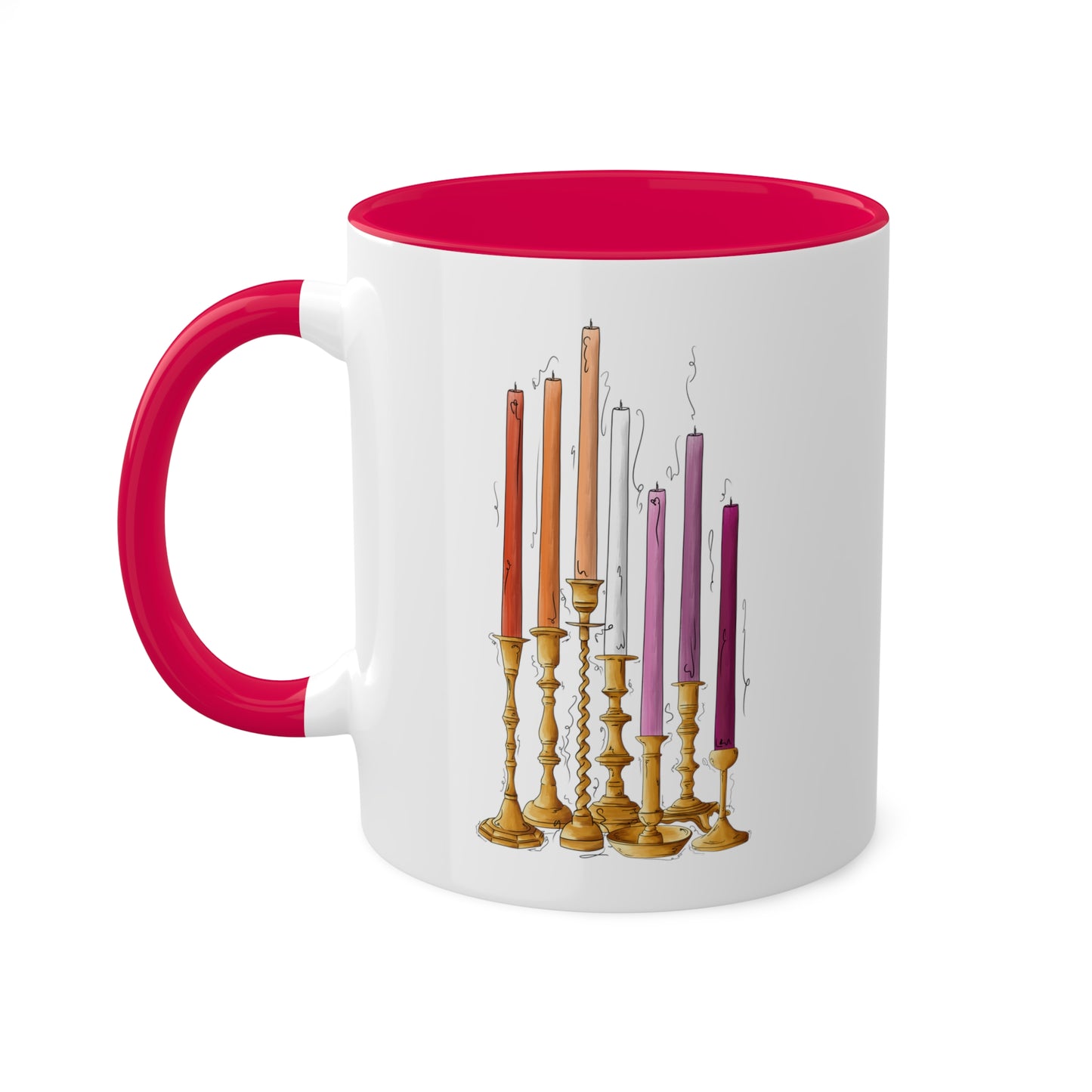 Lesbian Pride Flag Candlesticks - Mug