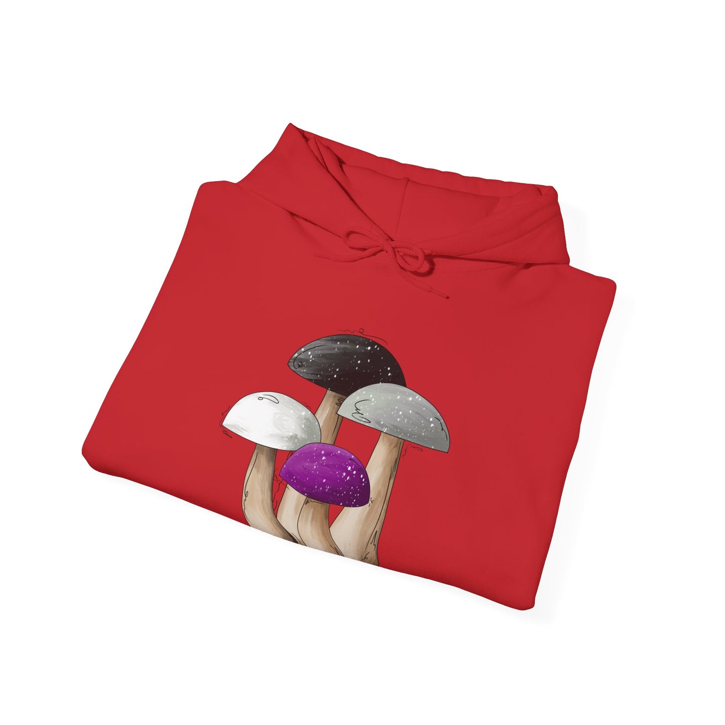 Asexual Pride Flag Mushrooms - Adult Unisex Hoodie