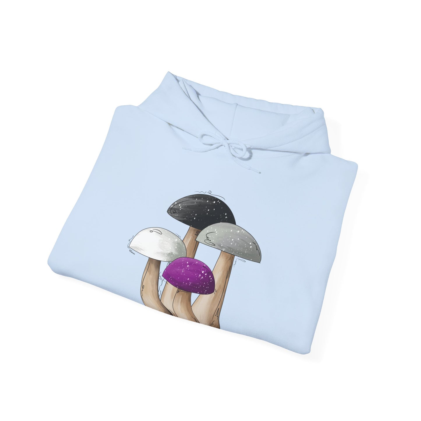Asexual Pride Flag Mushrooms - Adult Unisex Hoodie