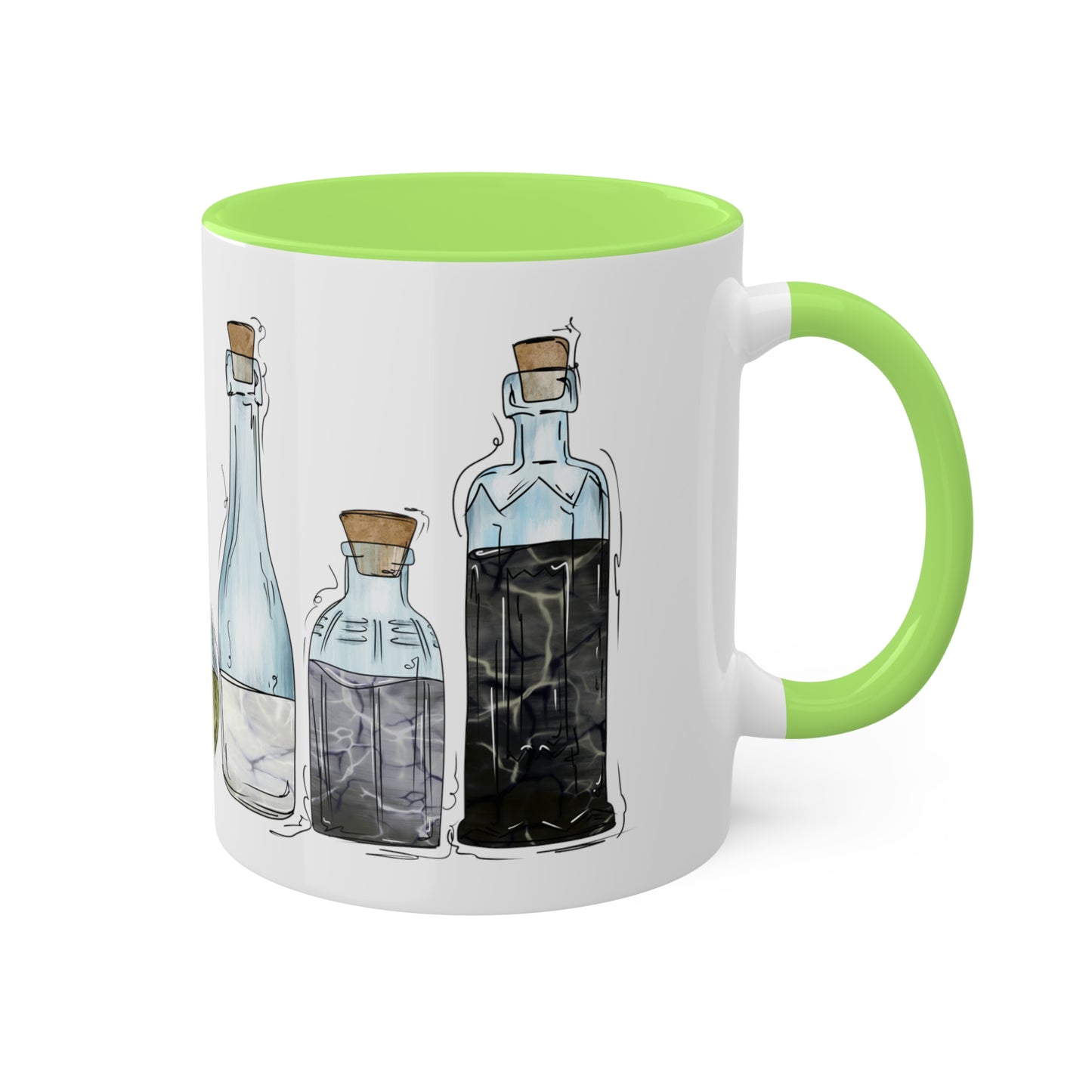 Agender Pride Flag Potion Bottles - Mug
