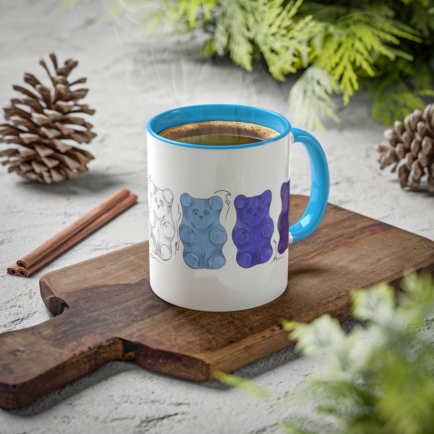 Gay Male Pride Flag Gummy Bears - Mug