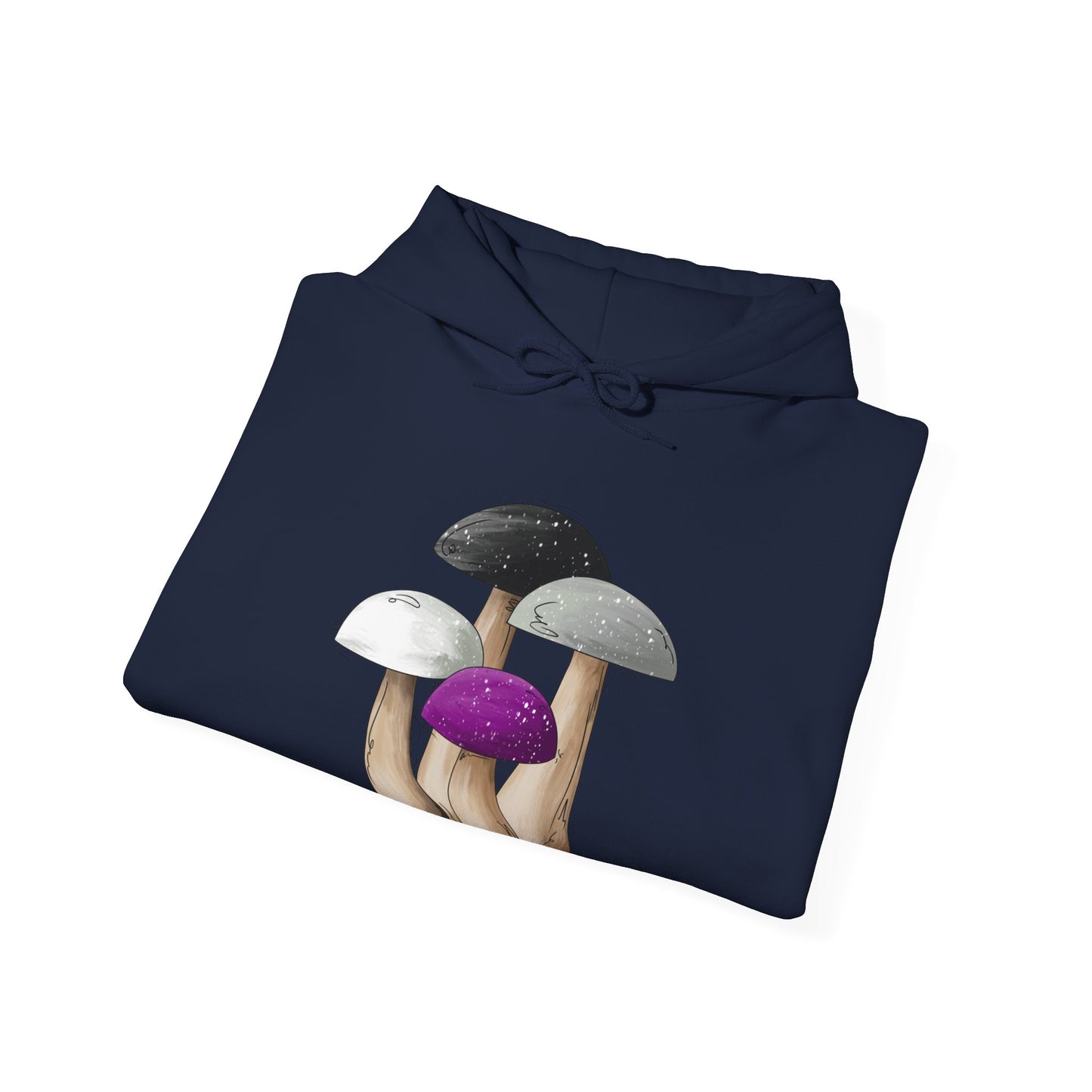 Asexual Pride Flag Mushrooms - Adult Unisex Hoodie