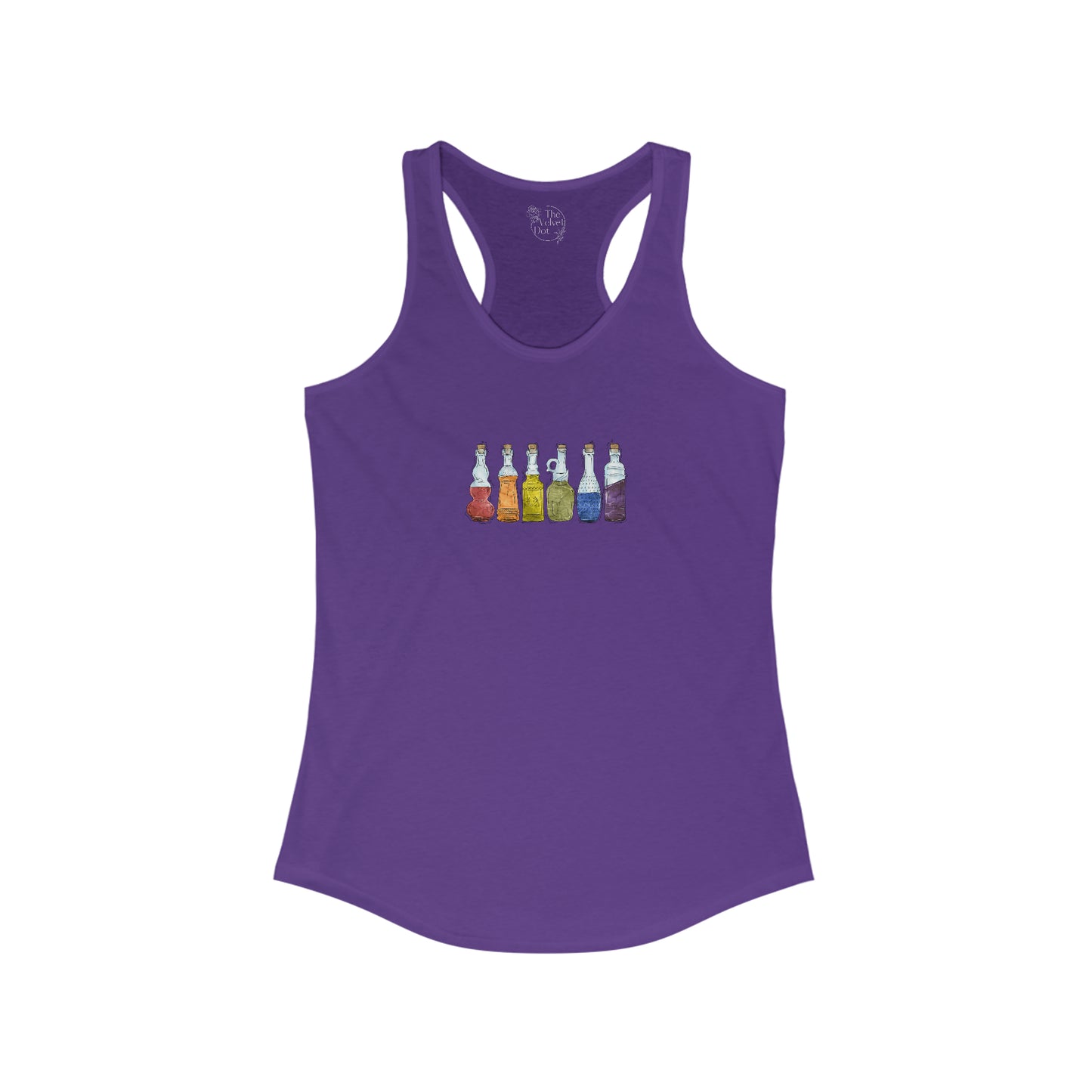 Gay Pride Flag Potion Bottles - Womens Tank Top