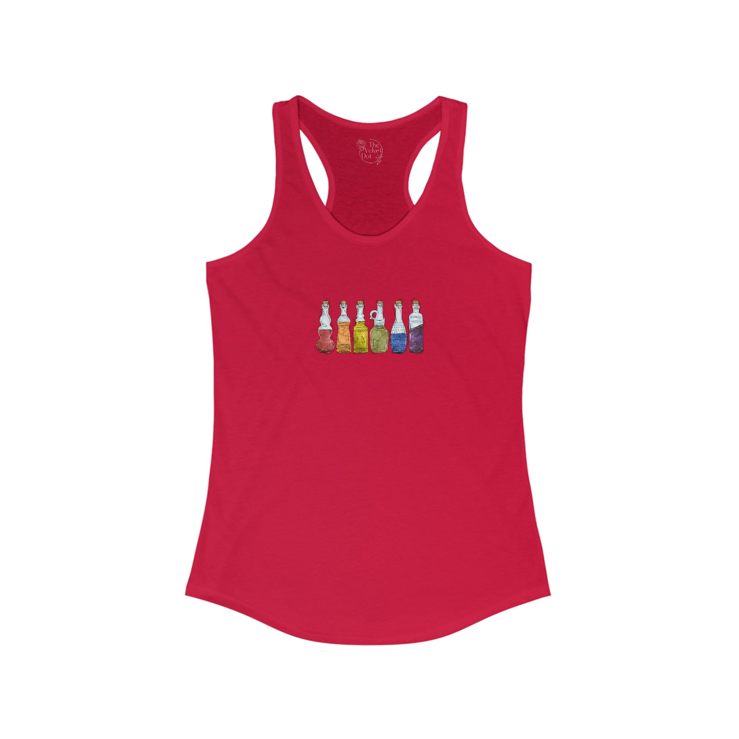 Gay Pride Flag Potion Bottles - Womens Tank Top