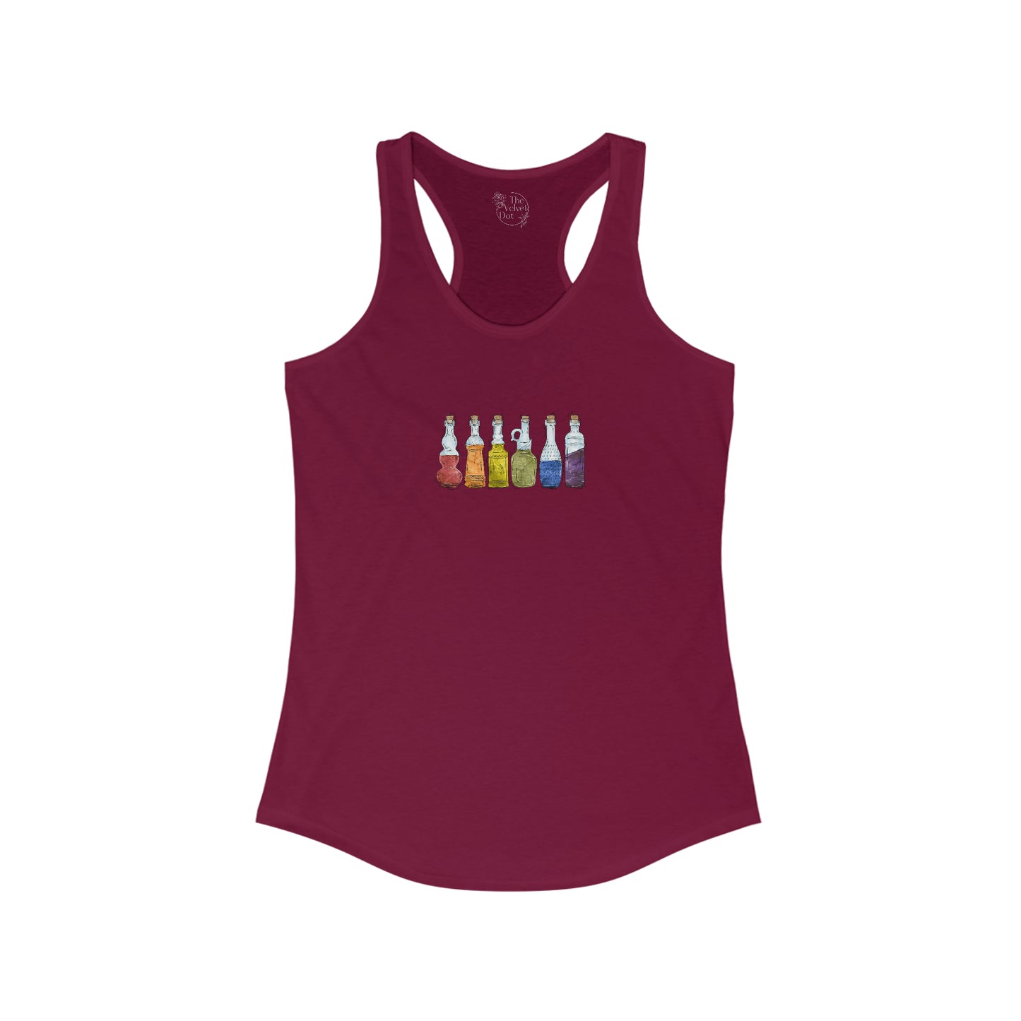 Gay Pride Flag Potion Bottles - Womens Tank Top