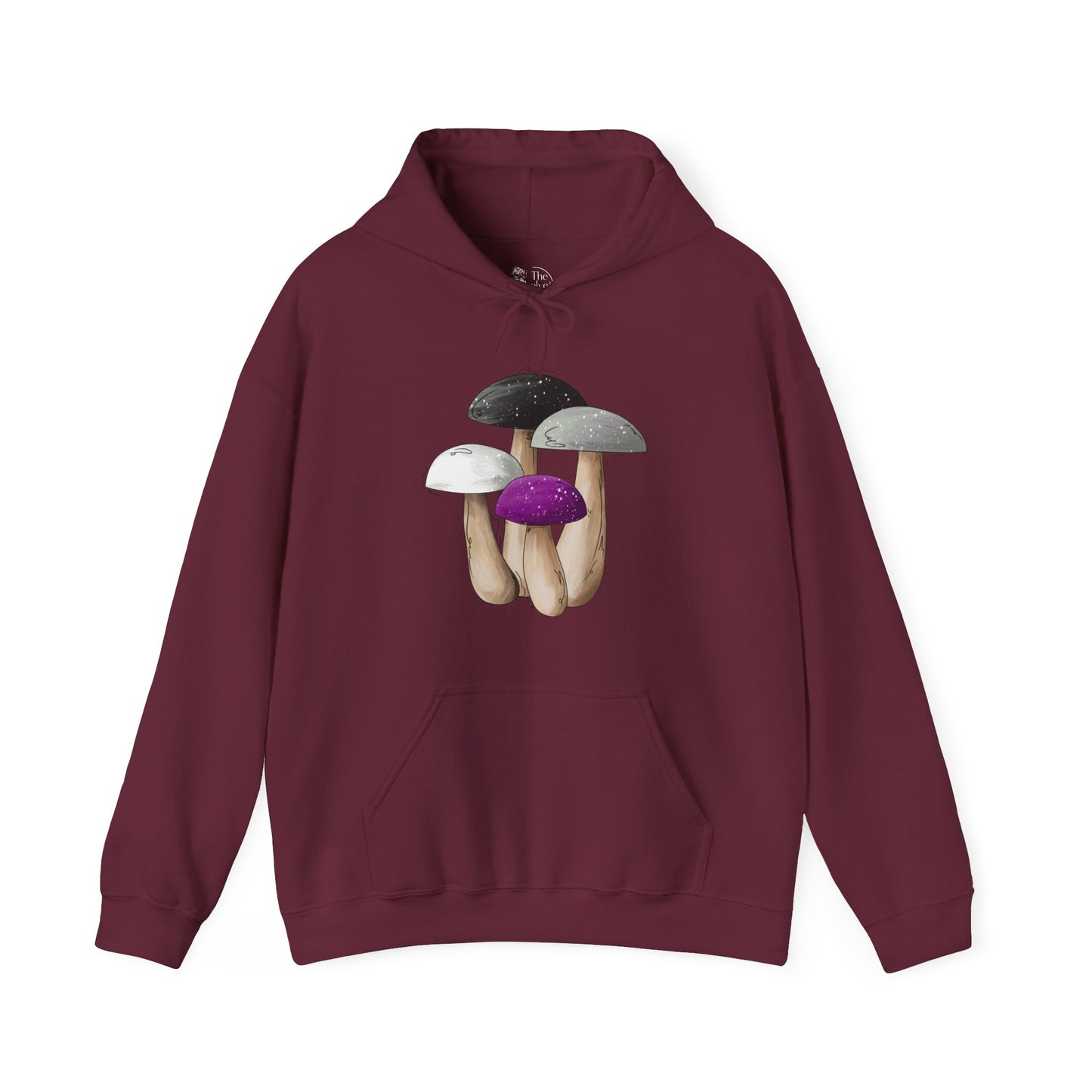 Asexual Pride Flag Mushrooms - Adult Unisex Hoodie