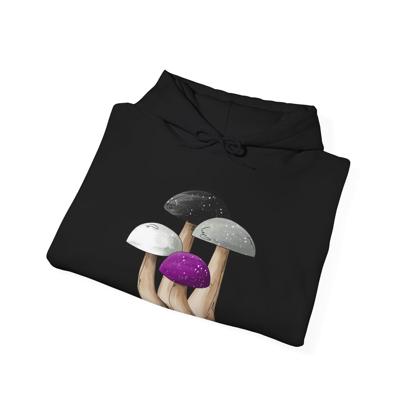 Asexual Pride Flag Mushrooms - Adult Unisex Hoodie