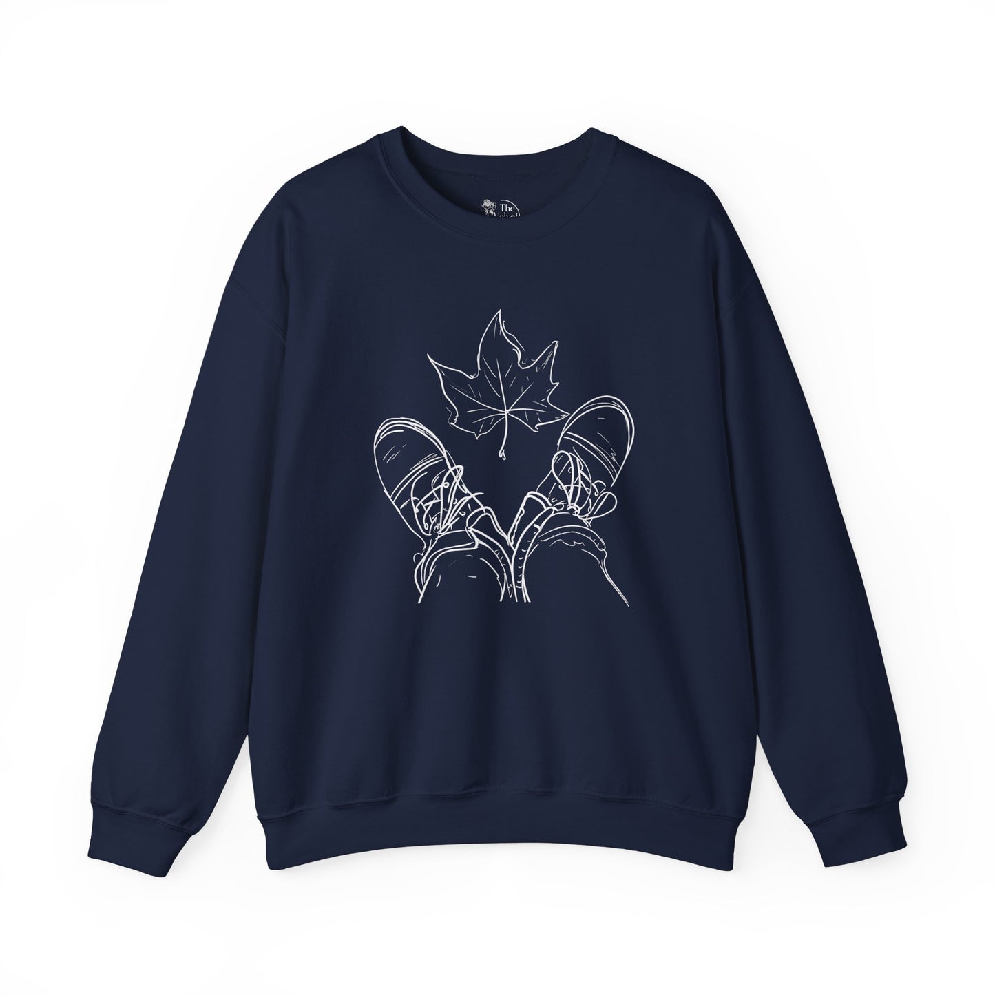 Fall Leaf and Boots Sketch - Adult Unisex Sweatshirt