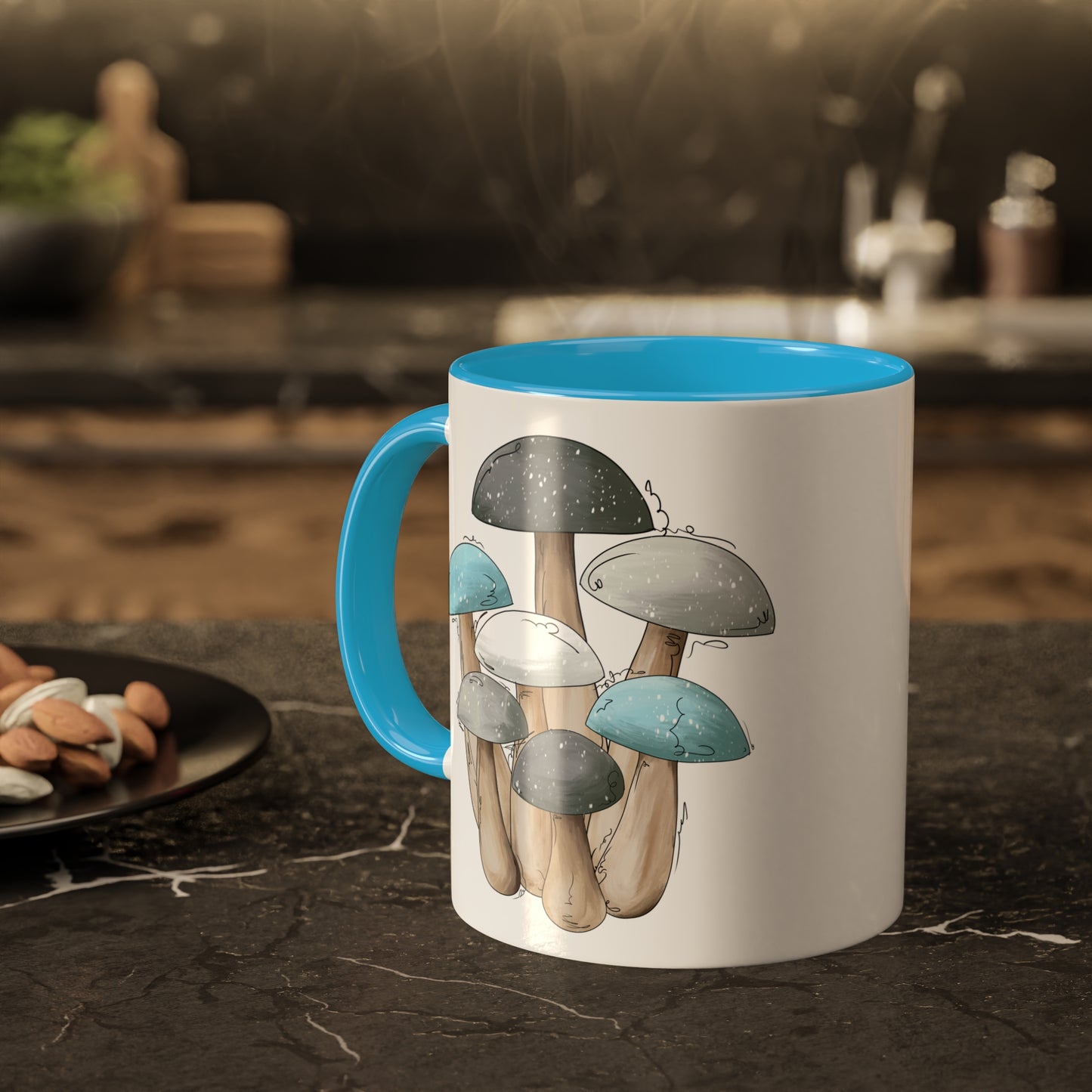 Demi Boy Pride Flag Mushrooms - Mug