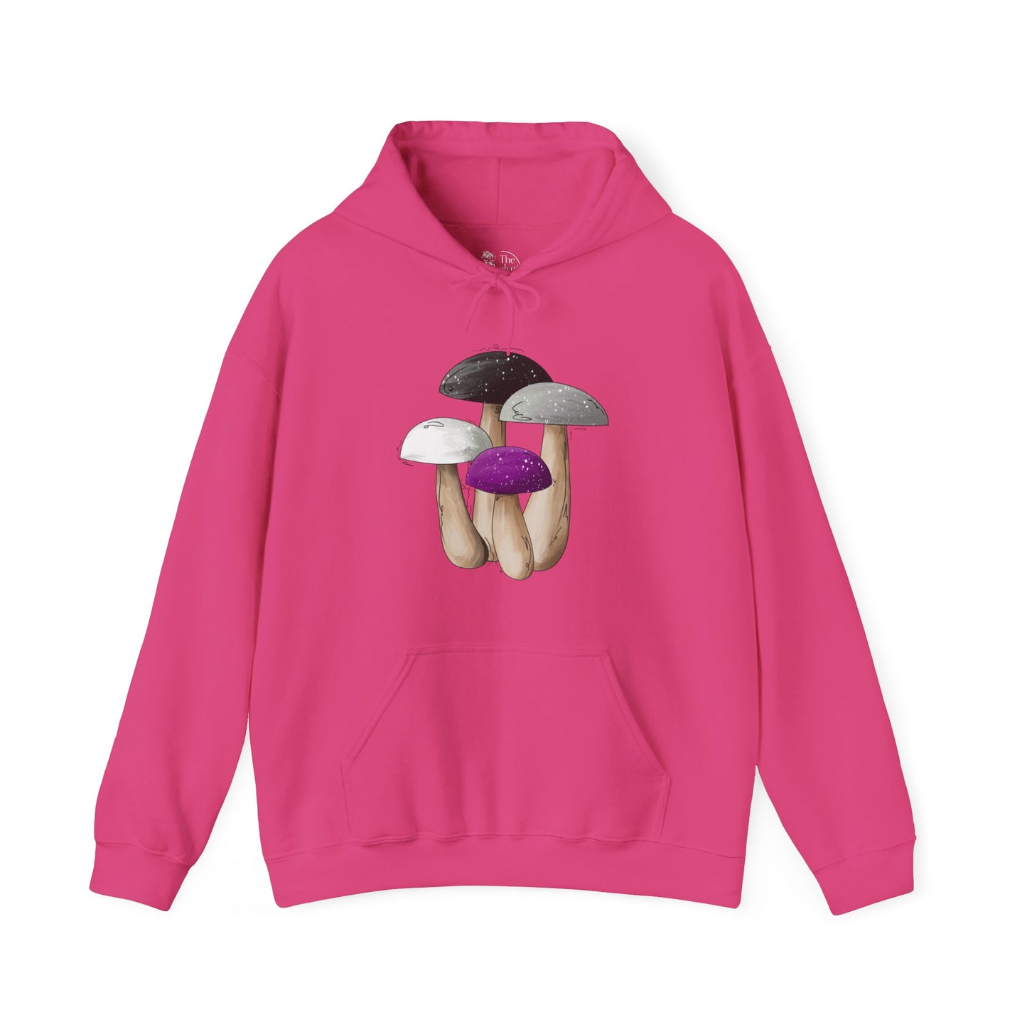 Asexual Pride Flag Mushrooms - Adult Unisex Hoodie