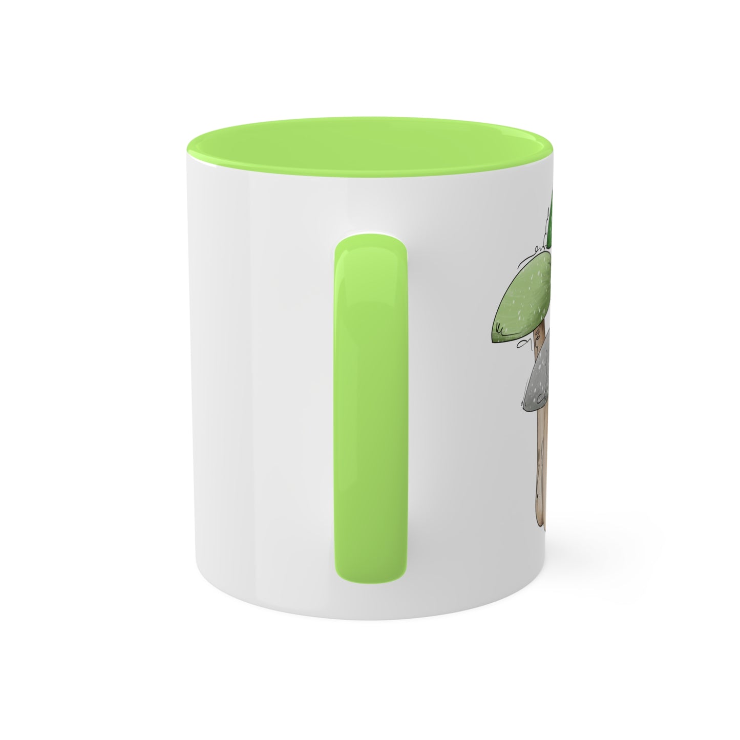 Aromantic Pride Flag Mushrooms - Mug