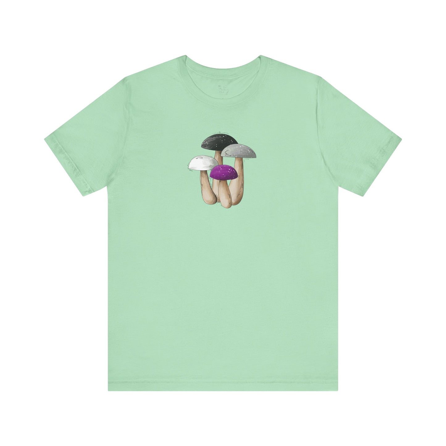 Asexual Pride Flag Mushrooms - Unisex T-Shirt