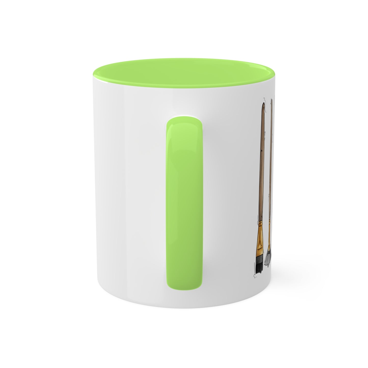 Agender Pride Flag Paint Brushes - Mug