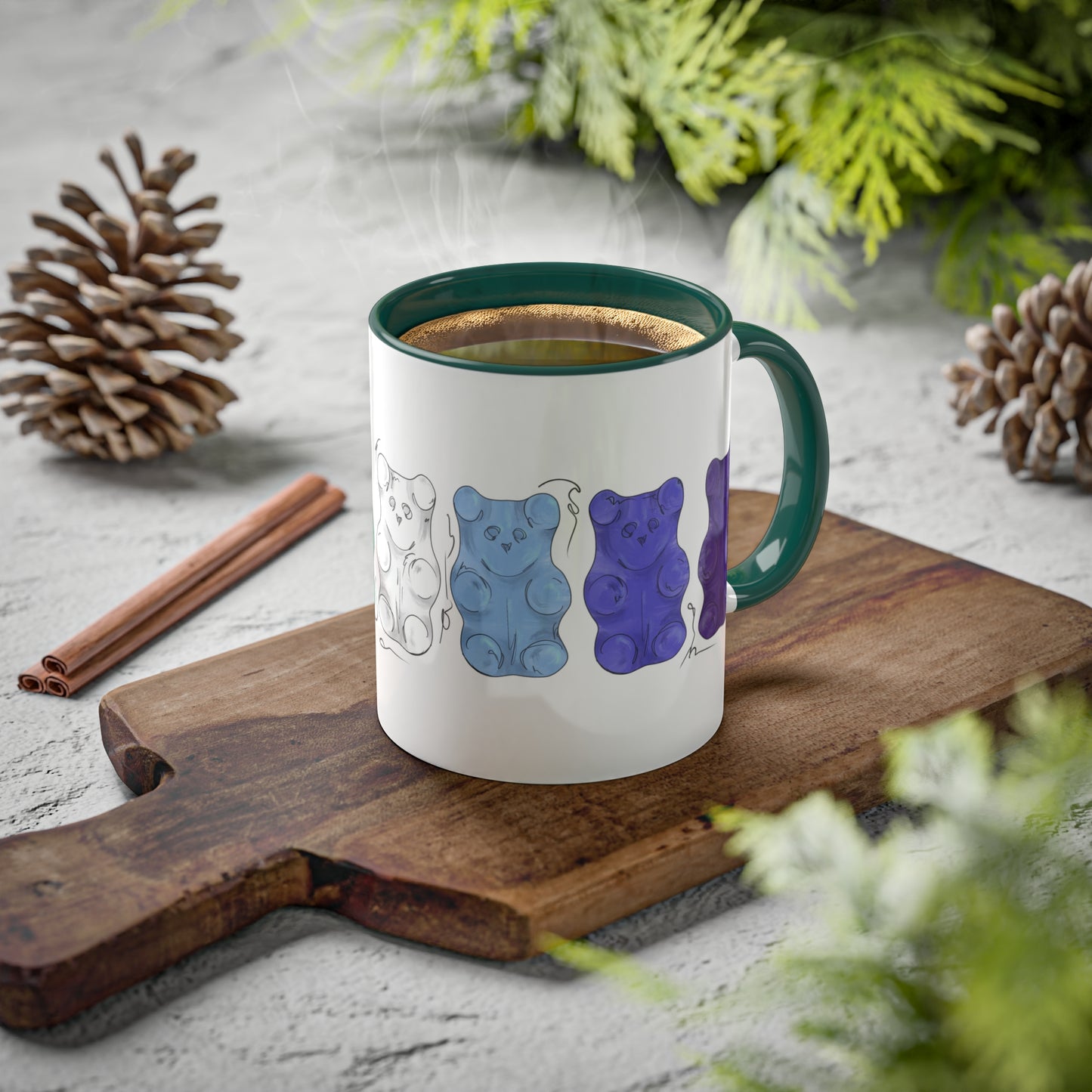 Gay Male Pride Flag Gummy Bears - Mug