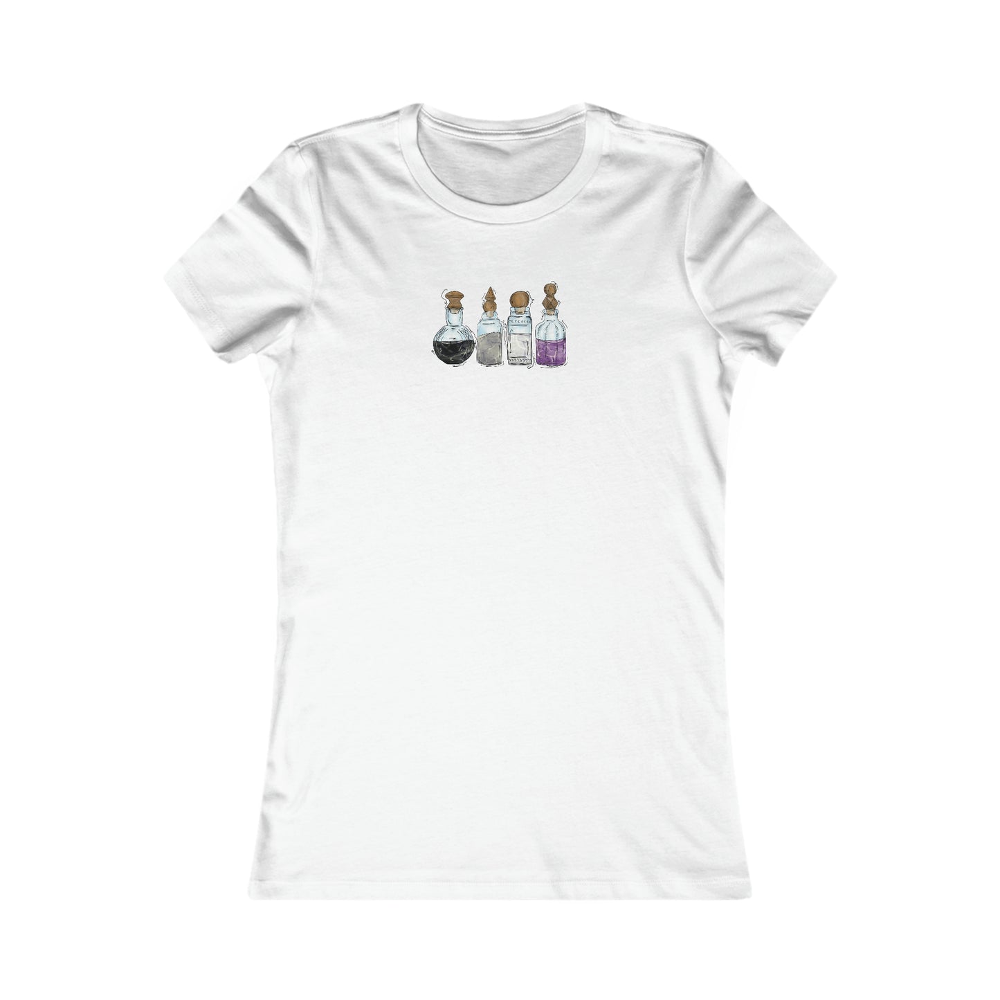 Asexual Pride Flag Potion Bottles - Women's T-Shirt