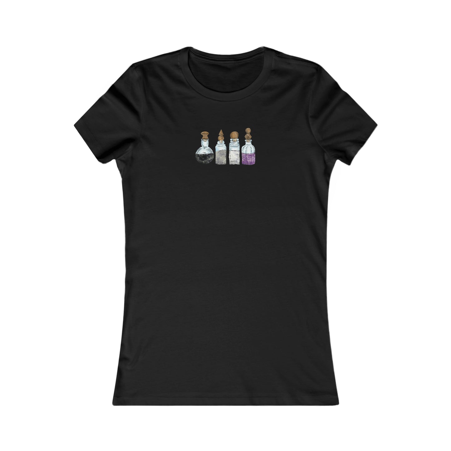 Asexual Pride Flag Potion Bottles - Women's T-Shirt