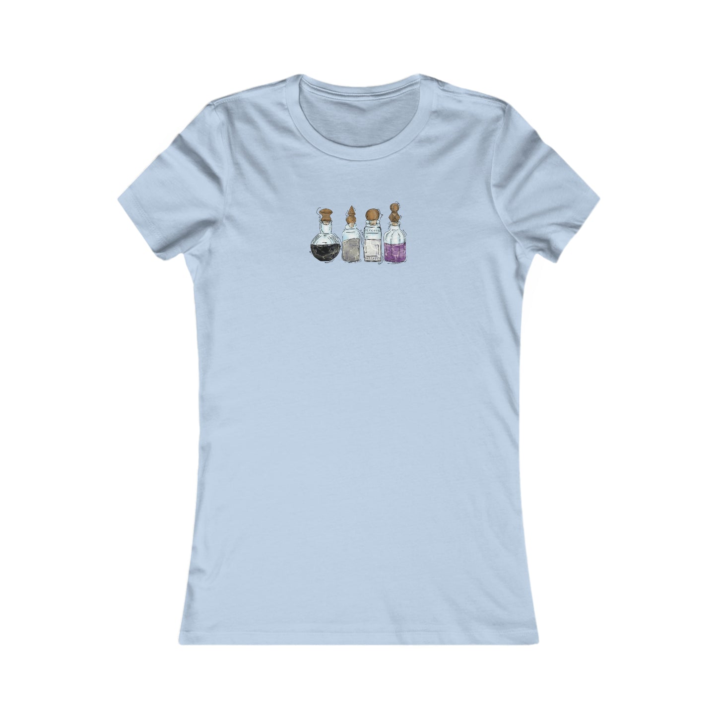 Asexual Pride Flag Potion Bottles - Women's T-Shirt