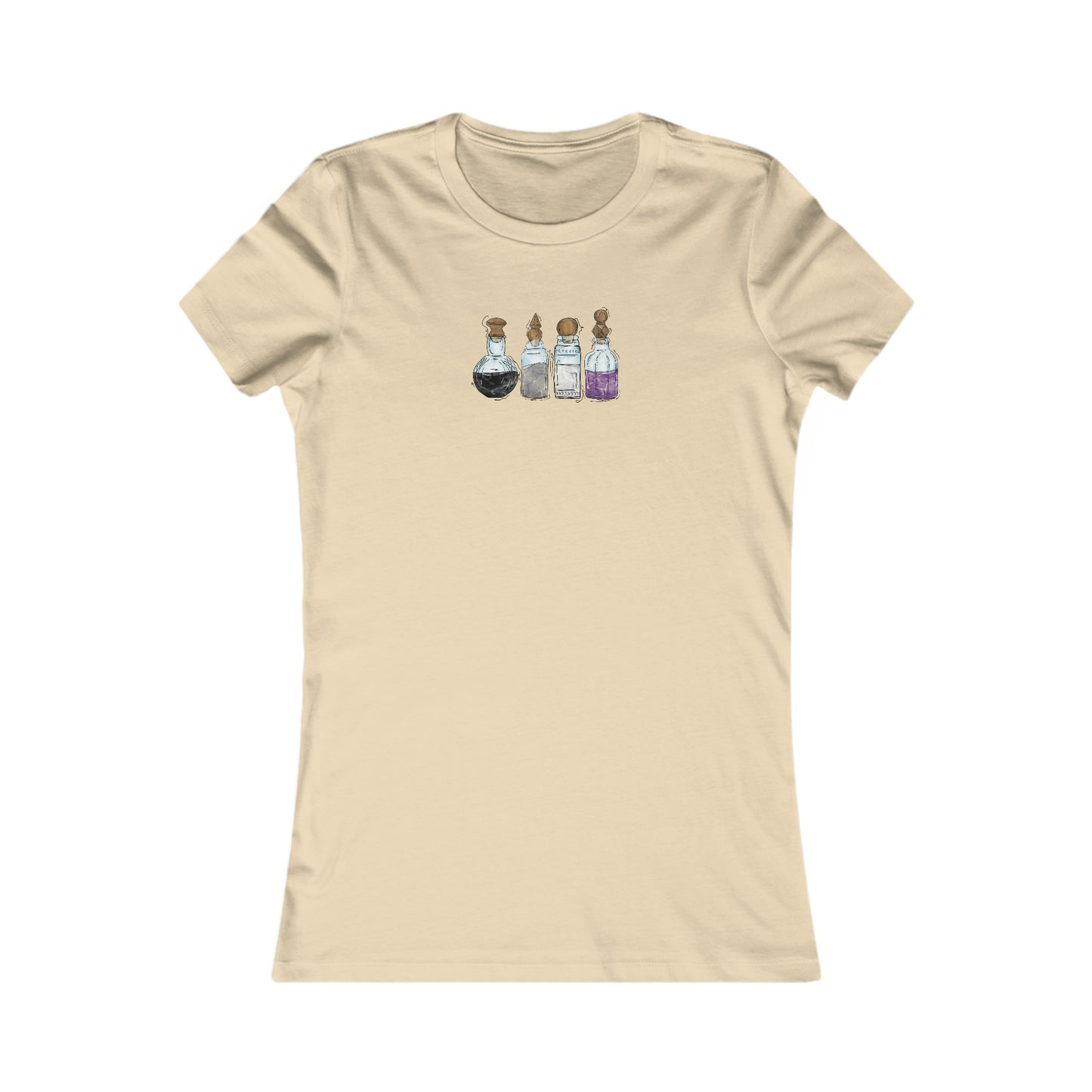 Asexual Pride Flag Potion Bottles - Women's T-Shirt