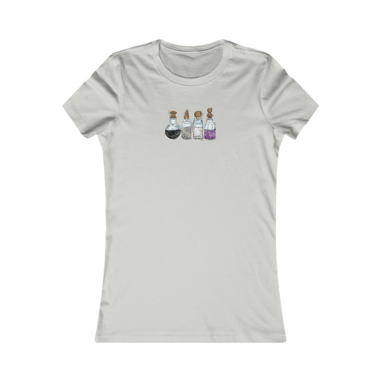 Asexual Pride Flag Potion Bottles - Women's T-Shirt
