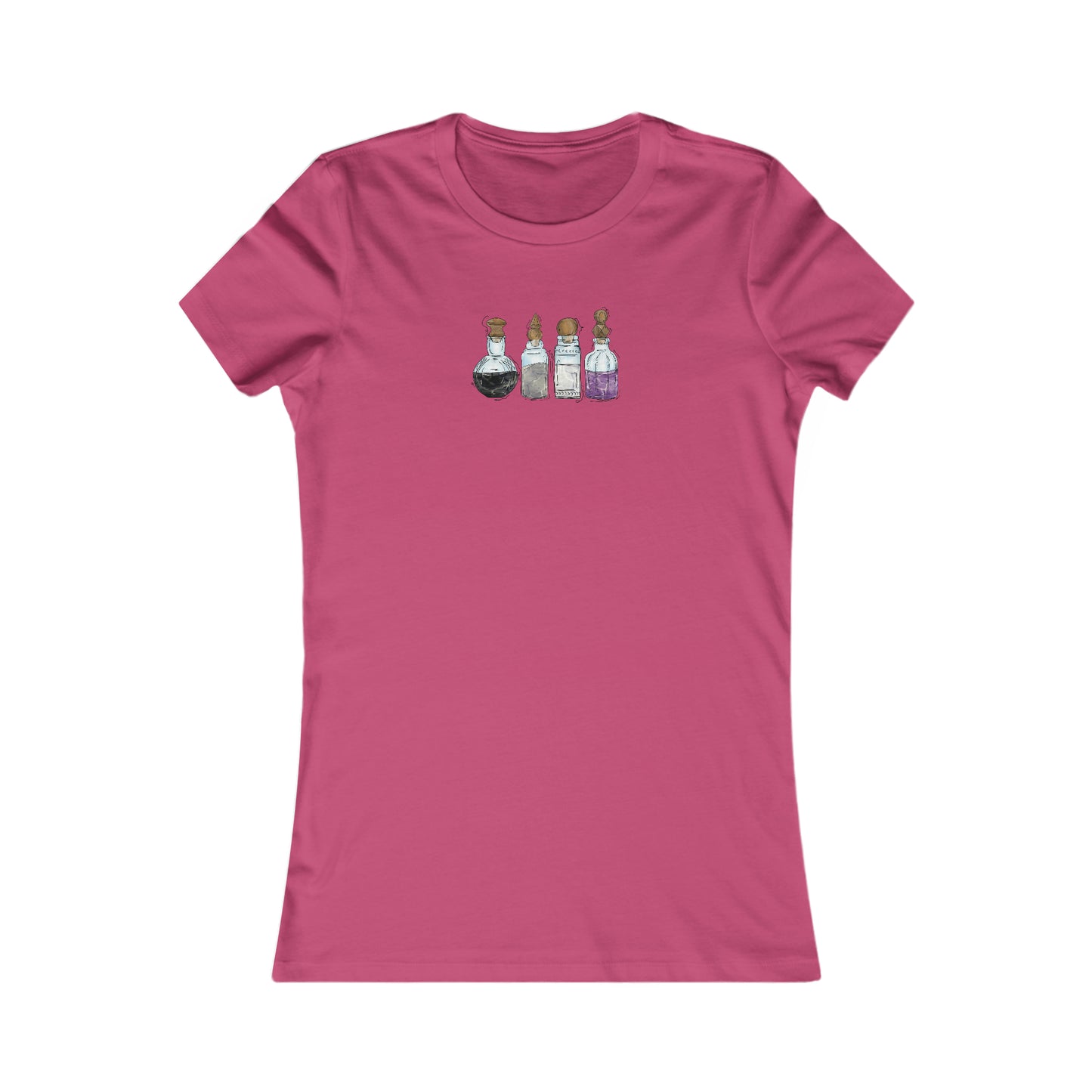 Asexual Pride Flag Potion Bottles - Women's T-Shirt