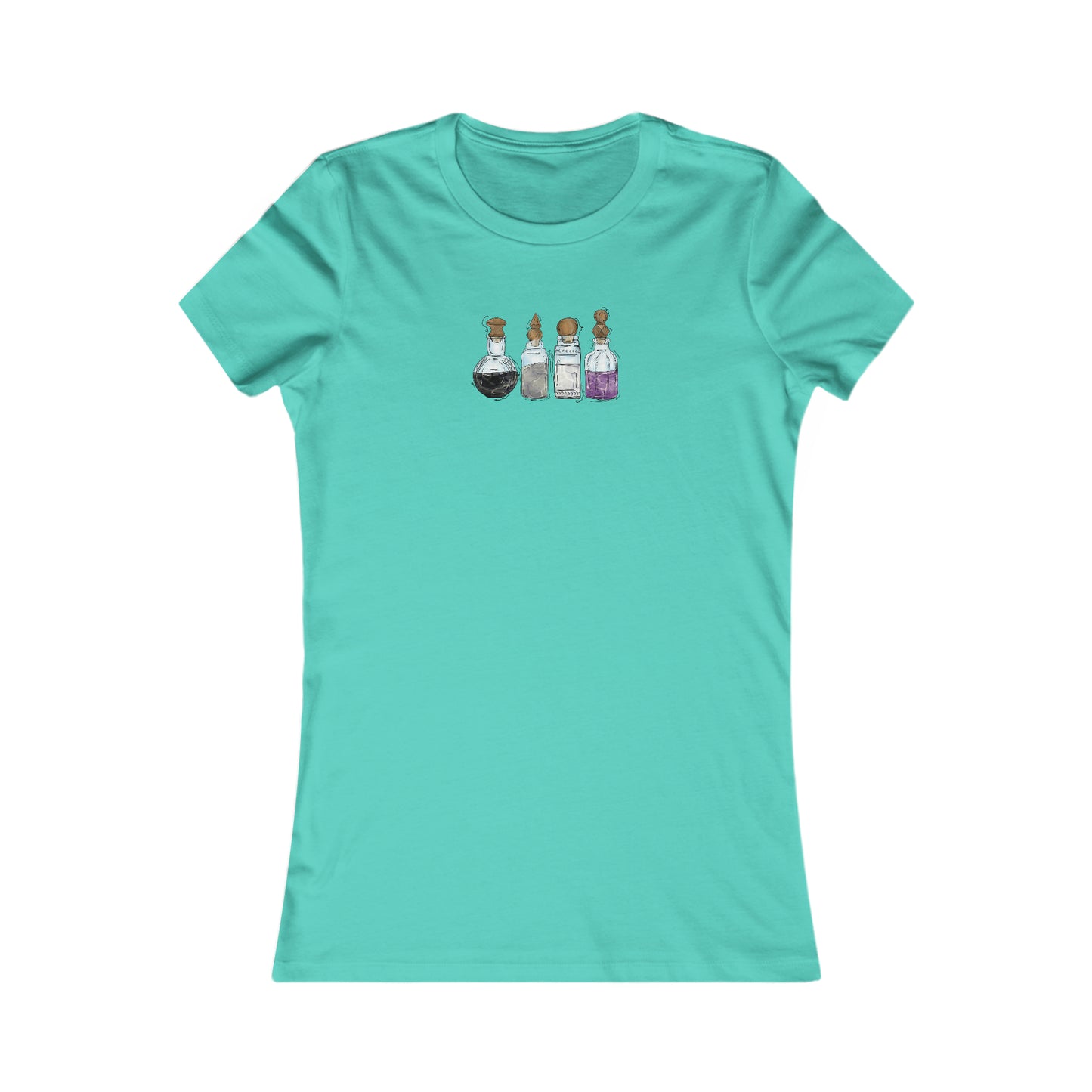 Asexual Pride Flag Potion Bottles - Women's T-Shirt