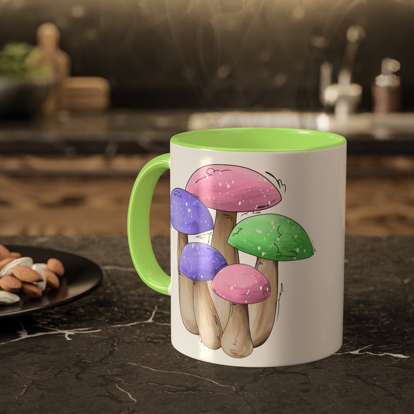 Trigender Pride Flag Mushrooms - Mug