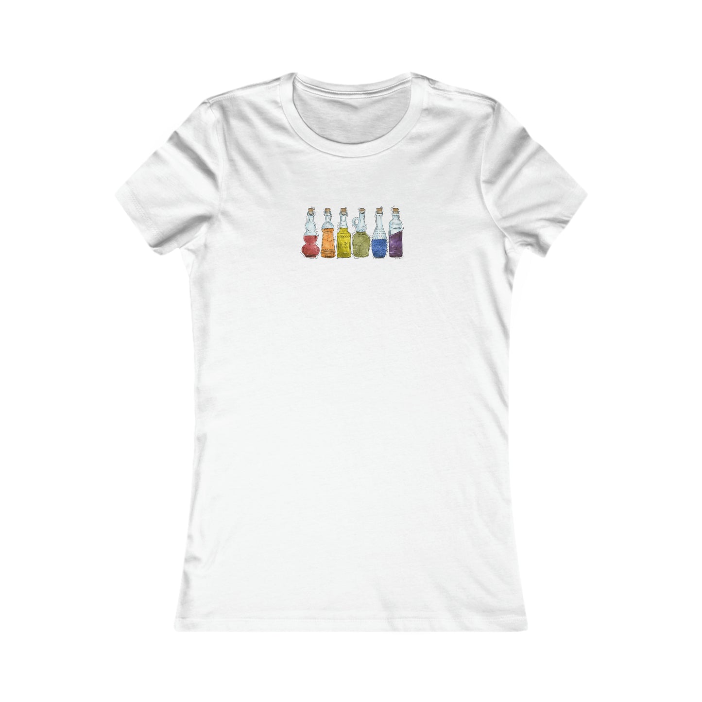 Gay Pride Flag Potion Bottles - Women's T-Shirt