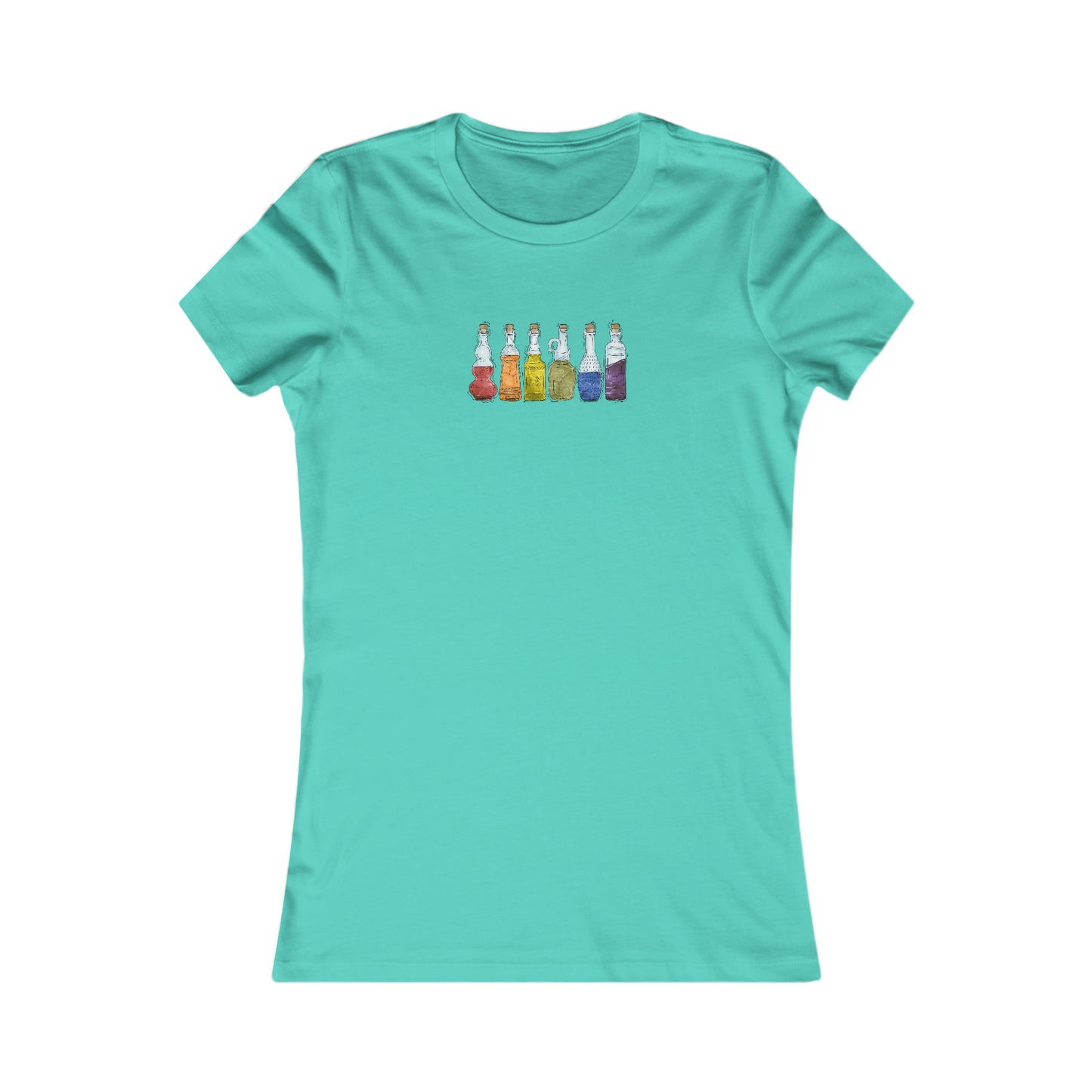Gay Pride Flag Potion Bottles - Women's T-Shirt