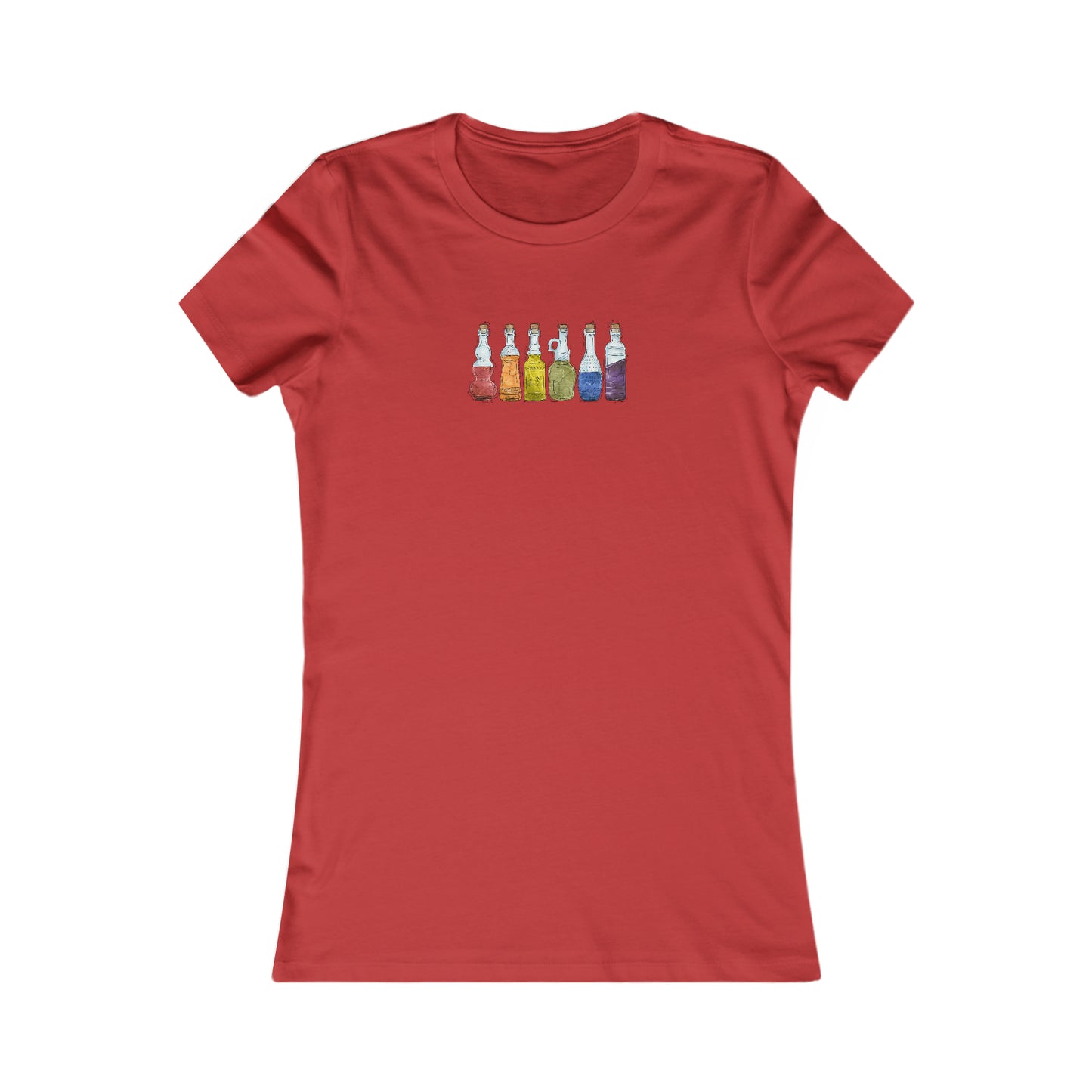 Gay Pride Flag Potion Bottles - Women's T-Shirt