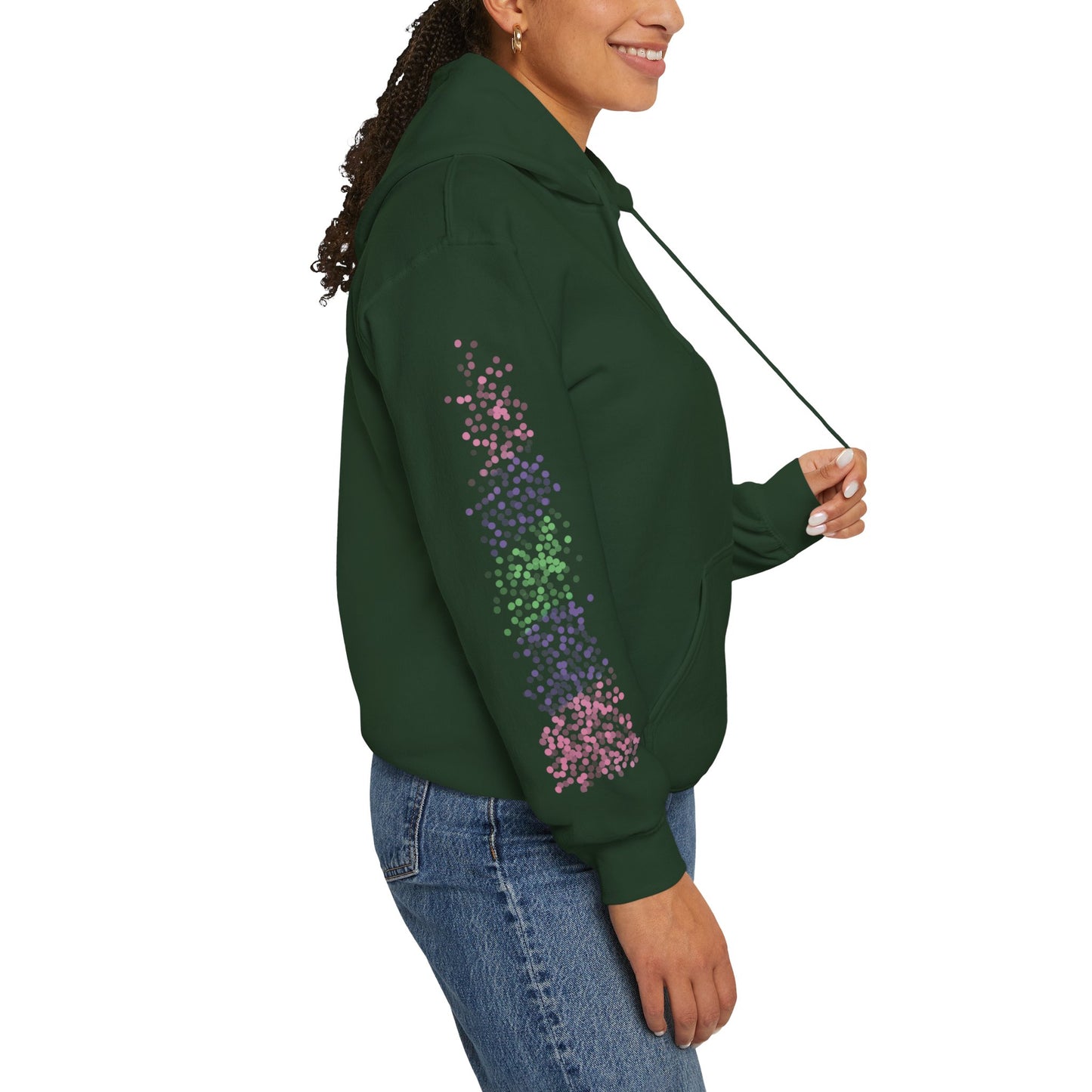 Trigender Pride Flag Dots - Adult Unisex Hoodie