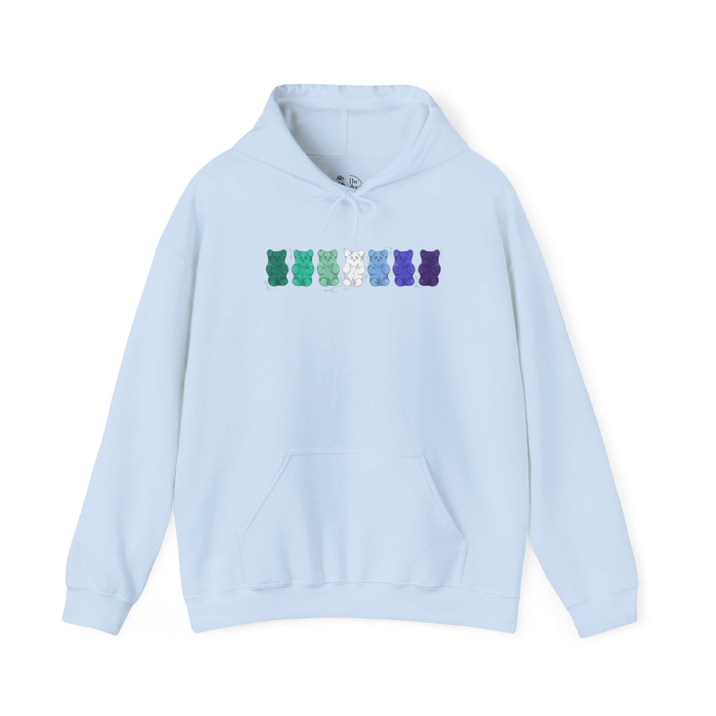 Gay Male Pride Flag Gummy Bears - Adult Unisex Hoodie