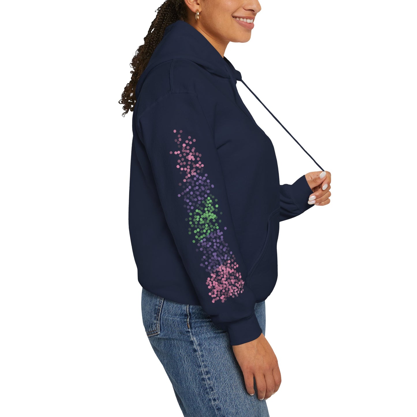 Trigender Pride Flag Dots - Adult Unisex Hoodie