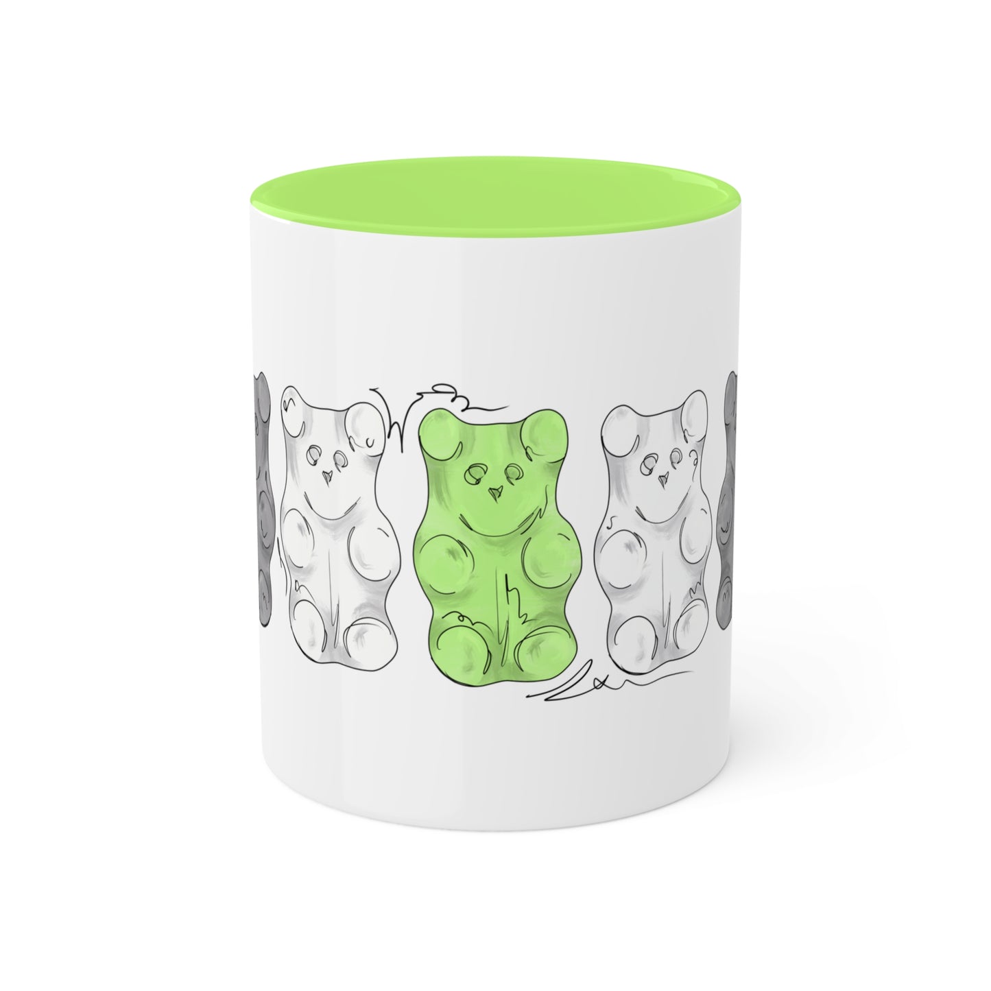 Agender Pride Flag Gummy Bears - Mug