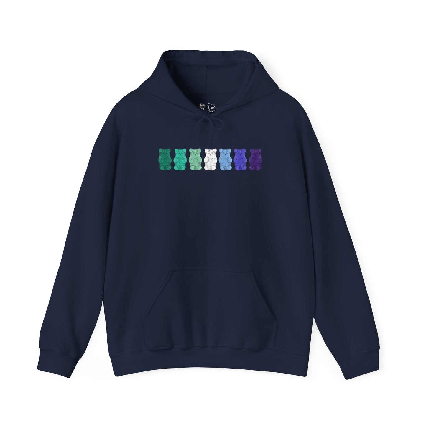 Gay Male Pride Flag Gummy Bears - Adult Unisex Hoodie