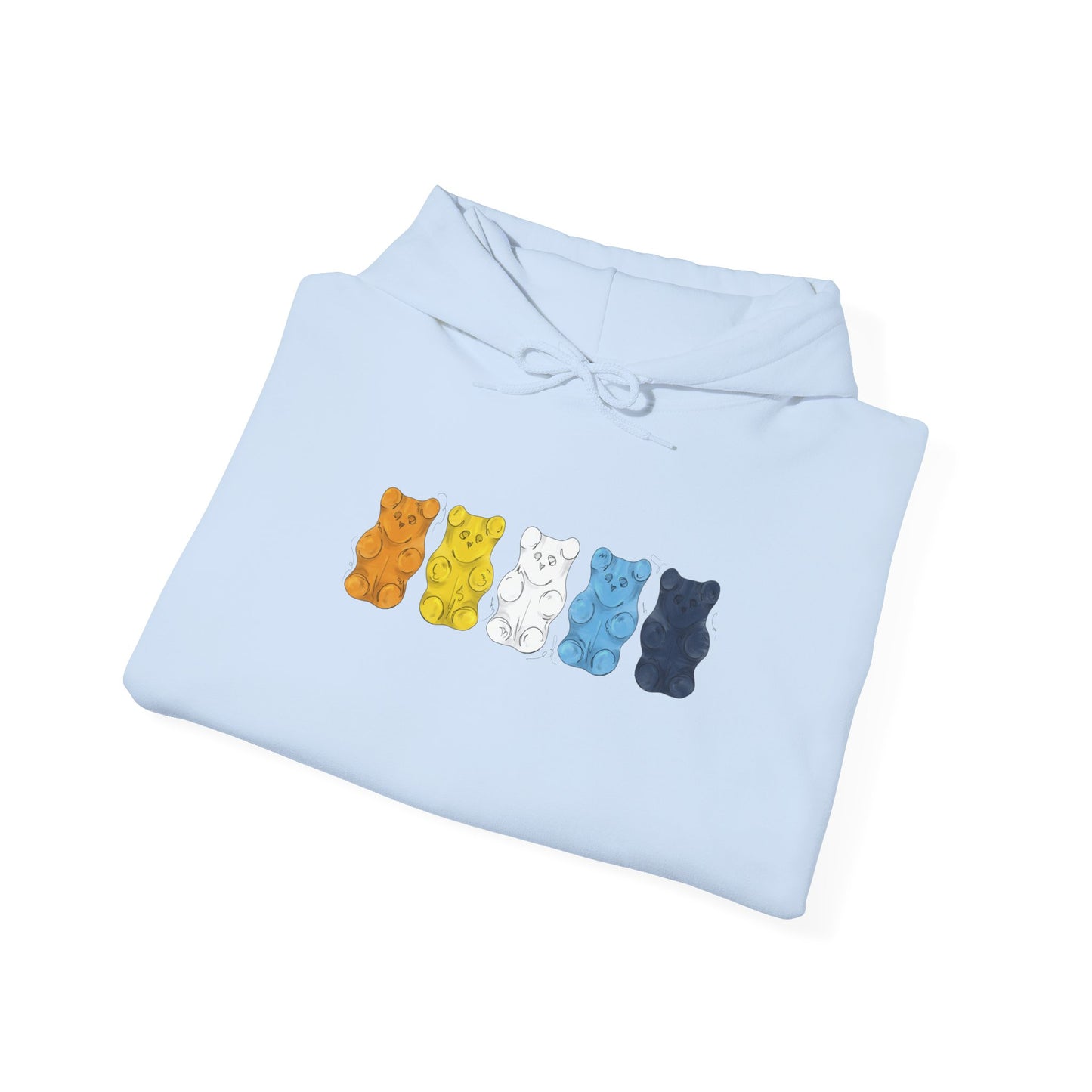 Aroace Pride Flag Gummy Bears - Adult Unisex Hoodie