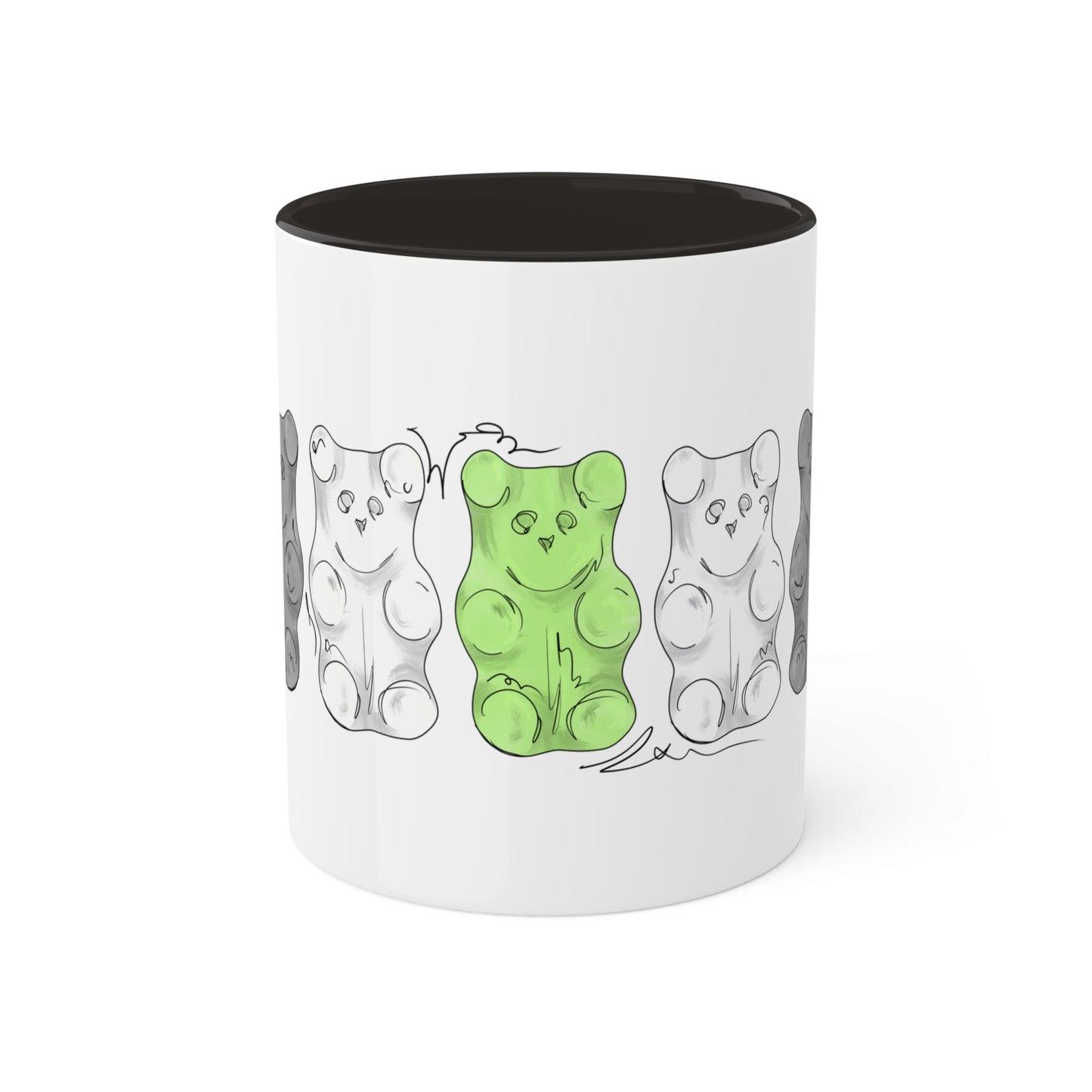 Agender Pride Flag Gummy Bears - Mug